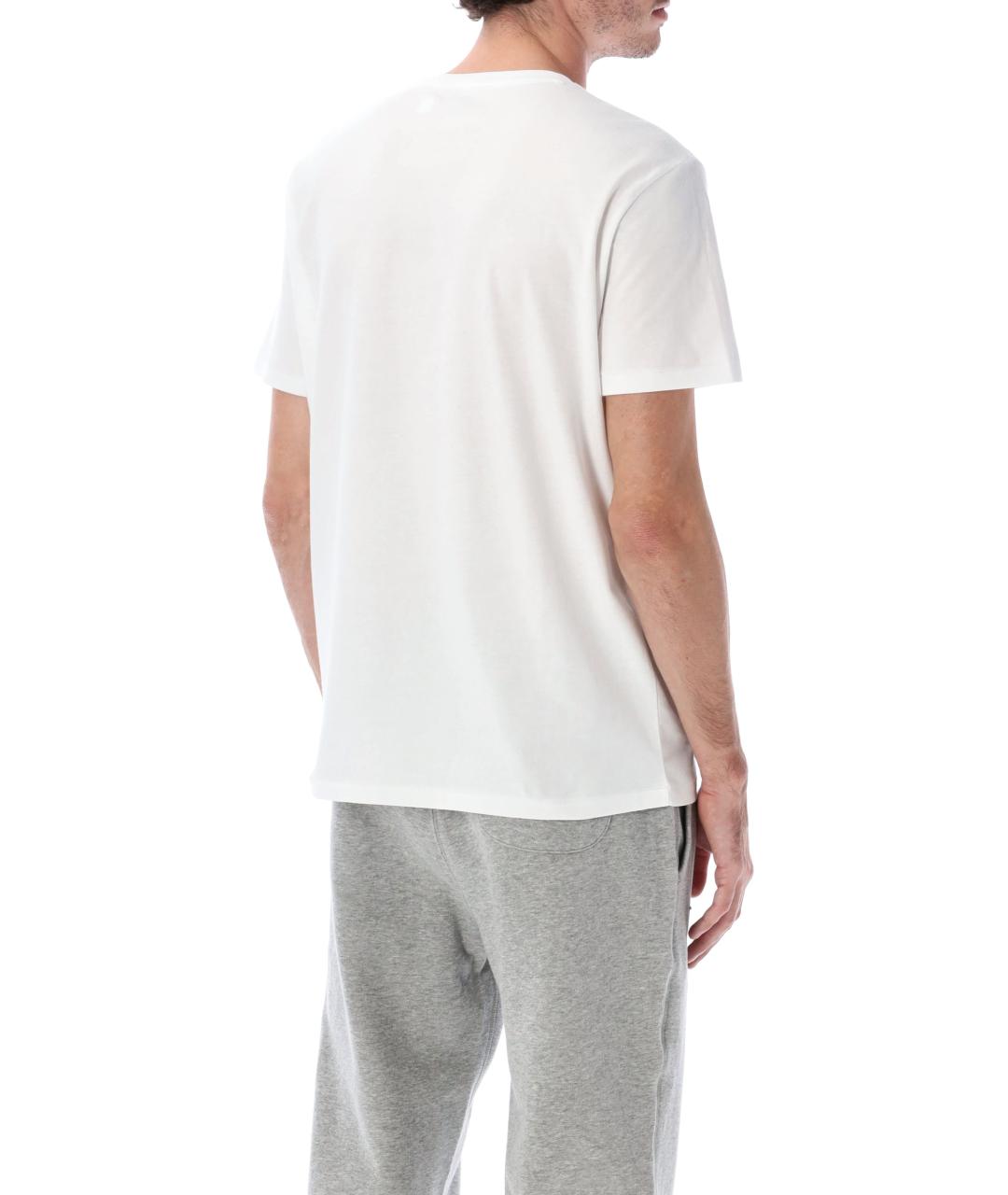 POLO RALPH LAUREN Белая хлопковая футболка, фото 3