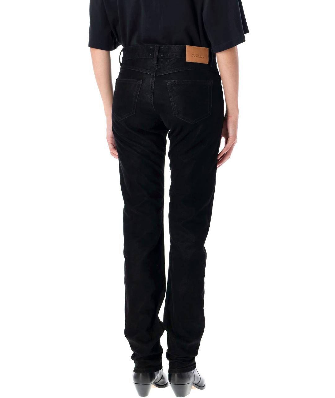 ISABEL MARANT ETOILE Черные прямые брюки, фото 3