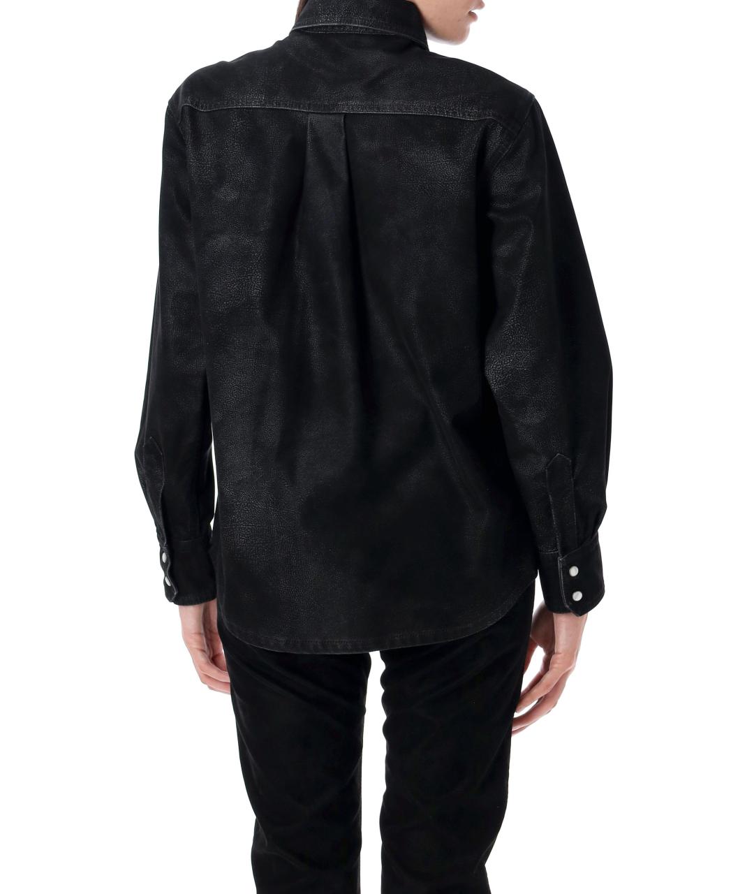 ISABEL MARANT ETOILE Черная полиуретановая рубашка, фото 3