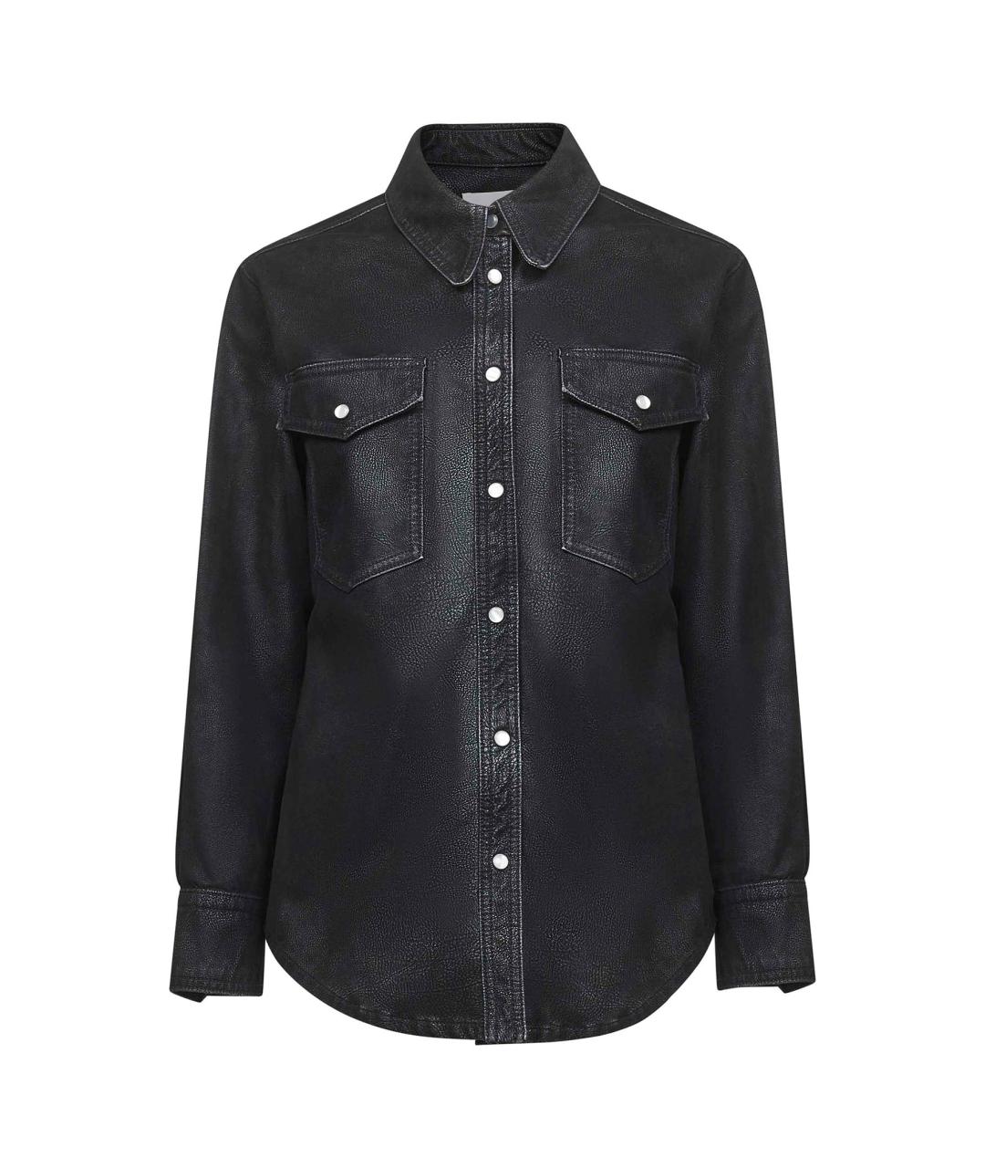 ISABEL MARANT ETOILE Черная полиуретановая рубашка, фото 1