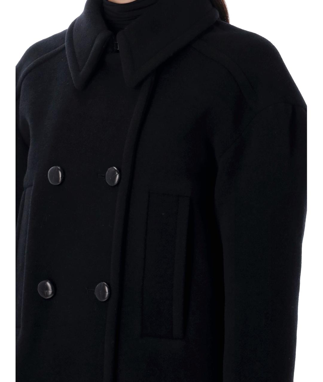 ISABEL MARANT Черное шерстяное пальто, фото 3