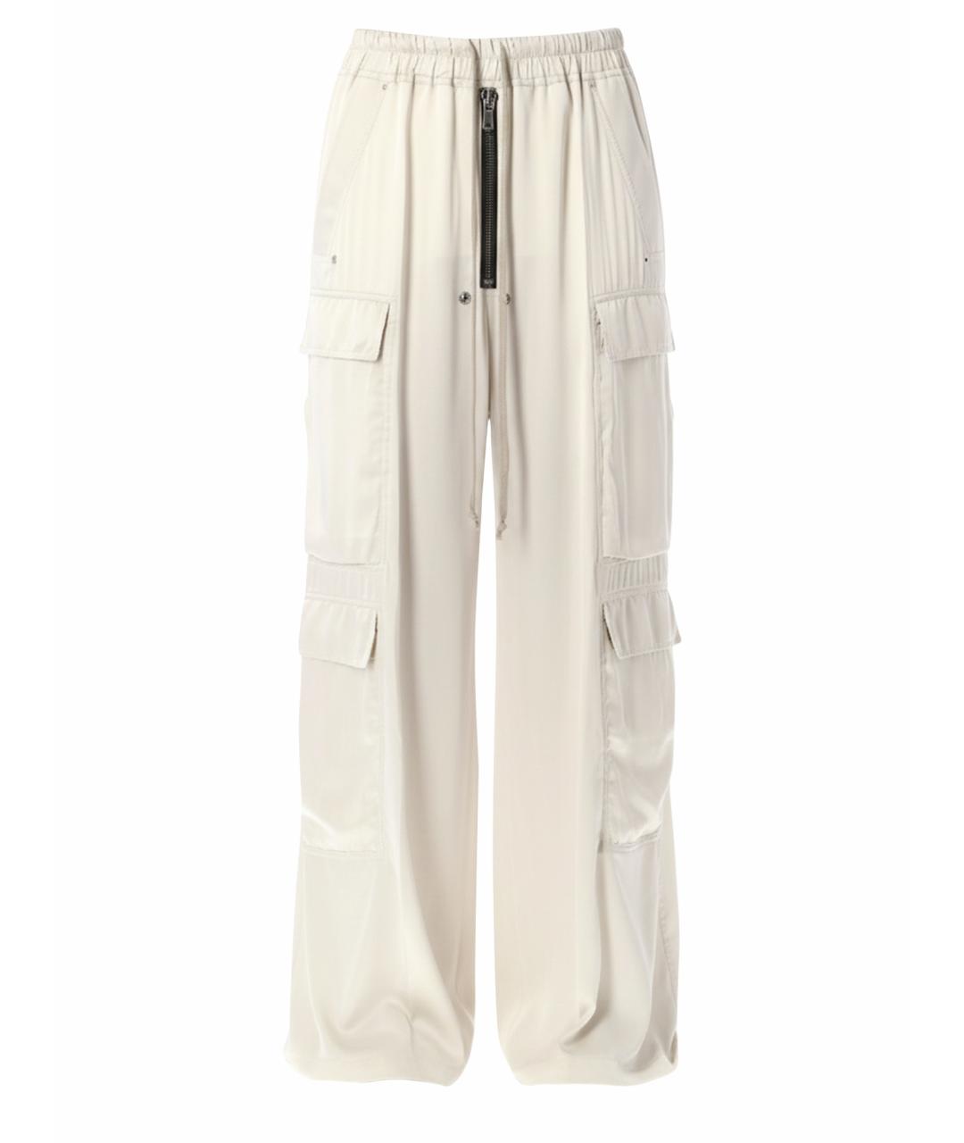 RICK OWENS Бежевые прямые брюки, фото 1