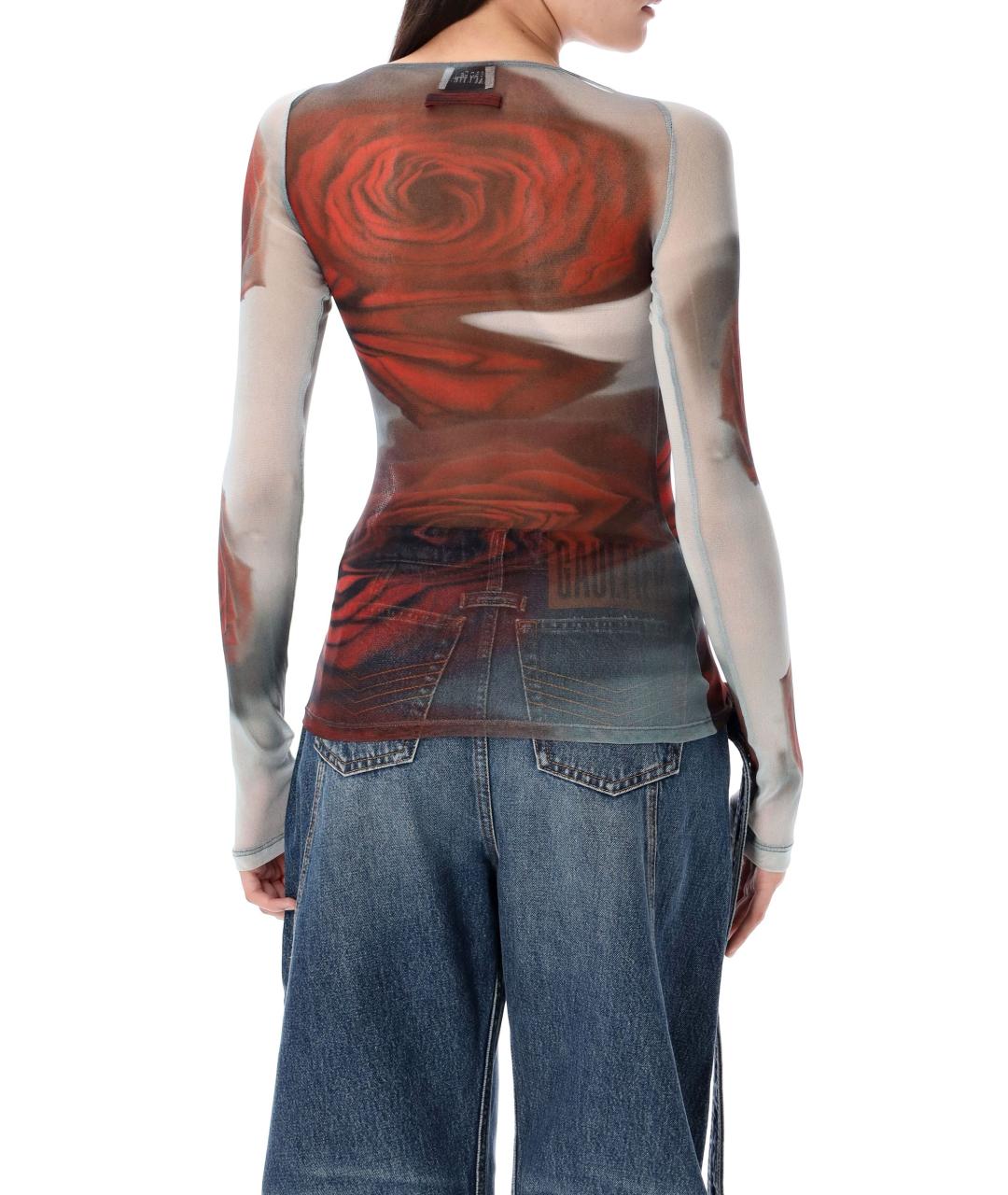 JEAN PAUL GAULTIER Мульти полиамидовая майка, фото 2