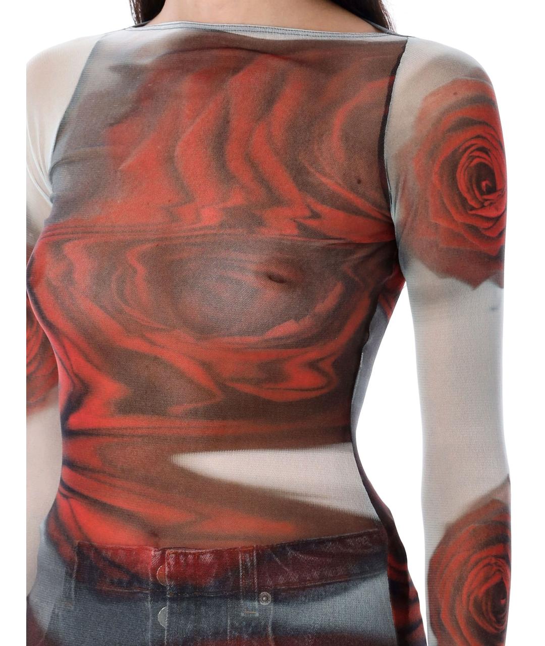 JEAN PAUL GAULTIER Мульти полиамидовая майка, фото 3