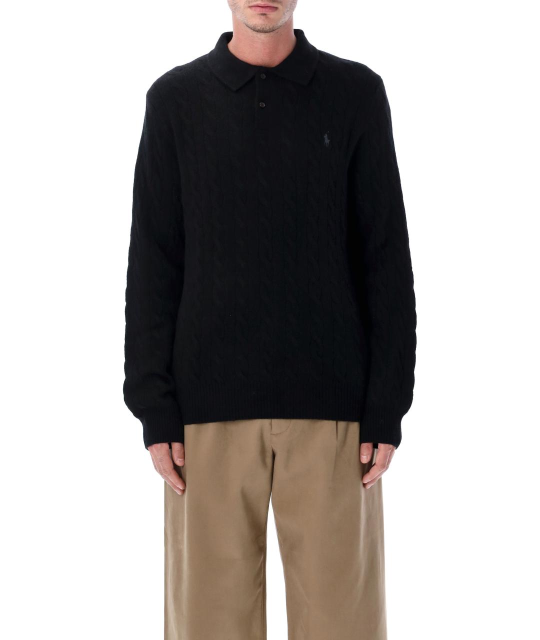 POLO RALPH LAUREN Черный шерстяной джемпер / свитер, фото 2