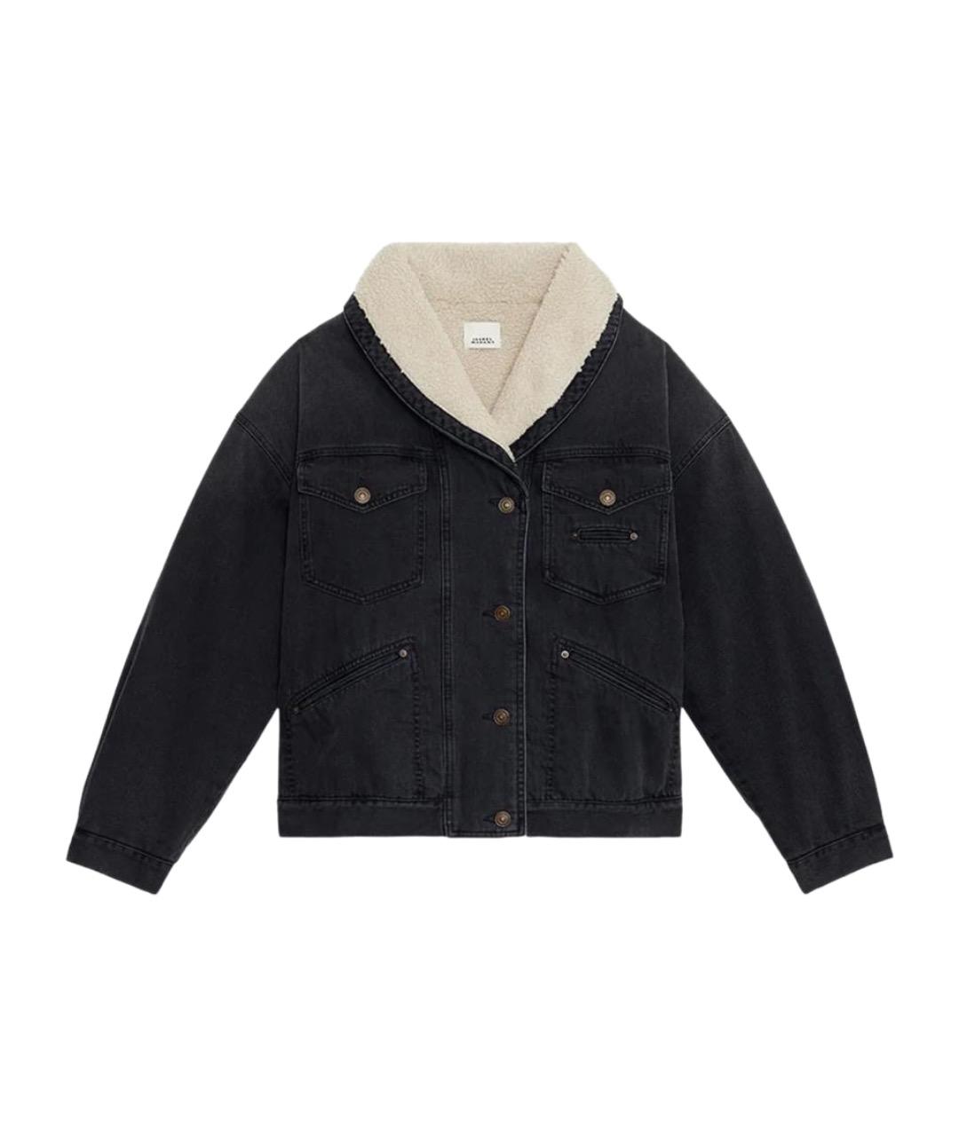 ISABEL MARANT ETOILE Черная хлопковая куртка, фото 1