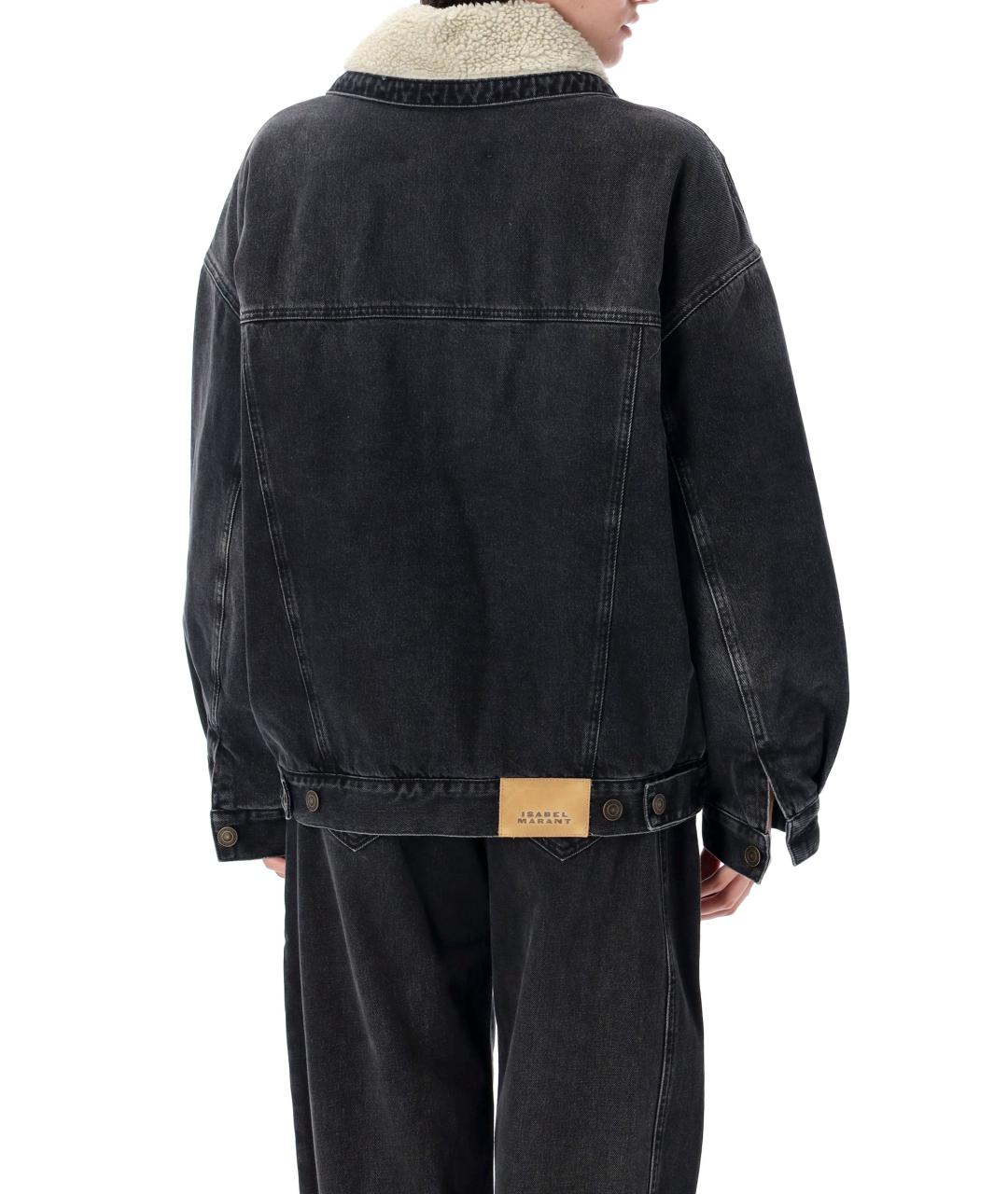 ISABEL MARANT ETOILE Черная хлопковая куртка, фото 3