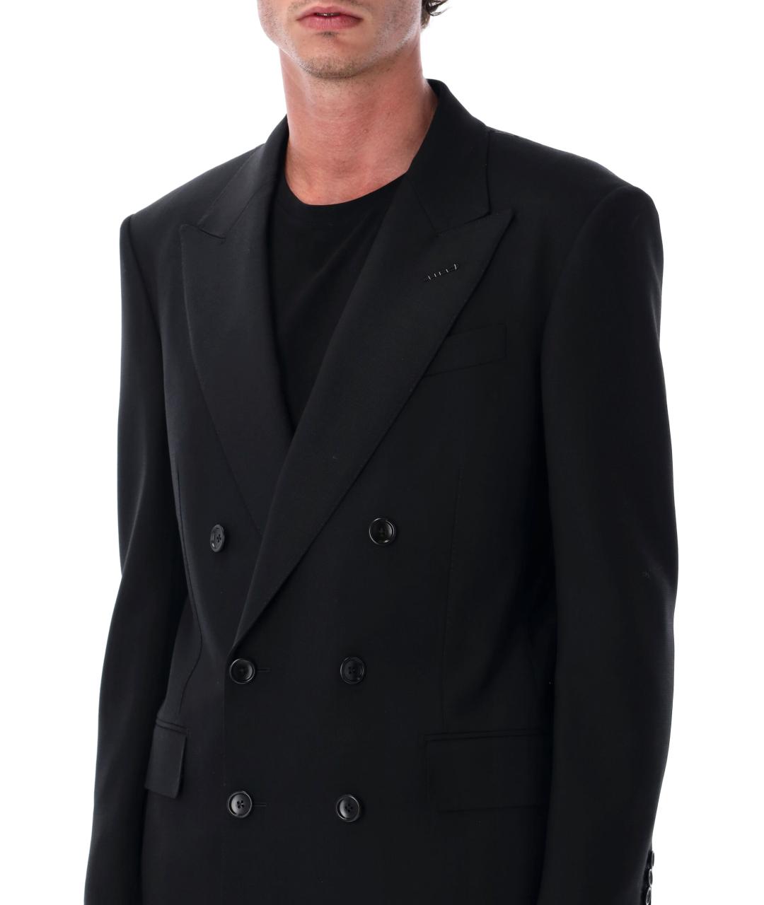 TOM FORD Черный шерстяной пиджак, фото 4