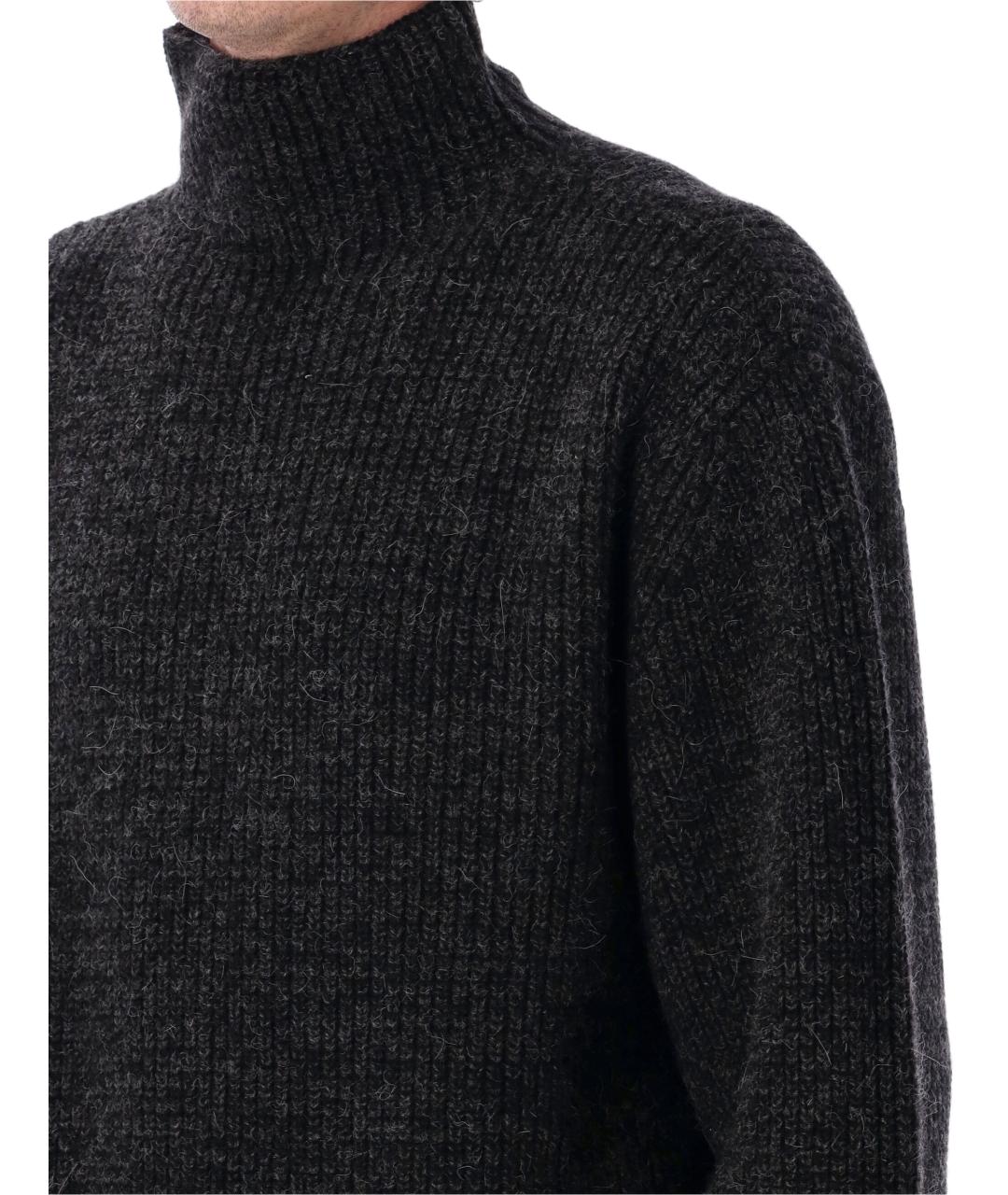 LEMAIRE Черный шерстяной джемпер / свитер, фото 3