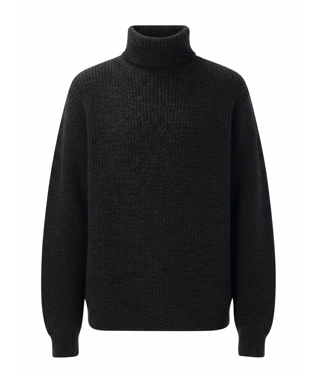 LEMAIRE Черный шерстяной джемпер / свитер, фото 1