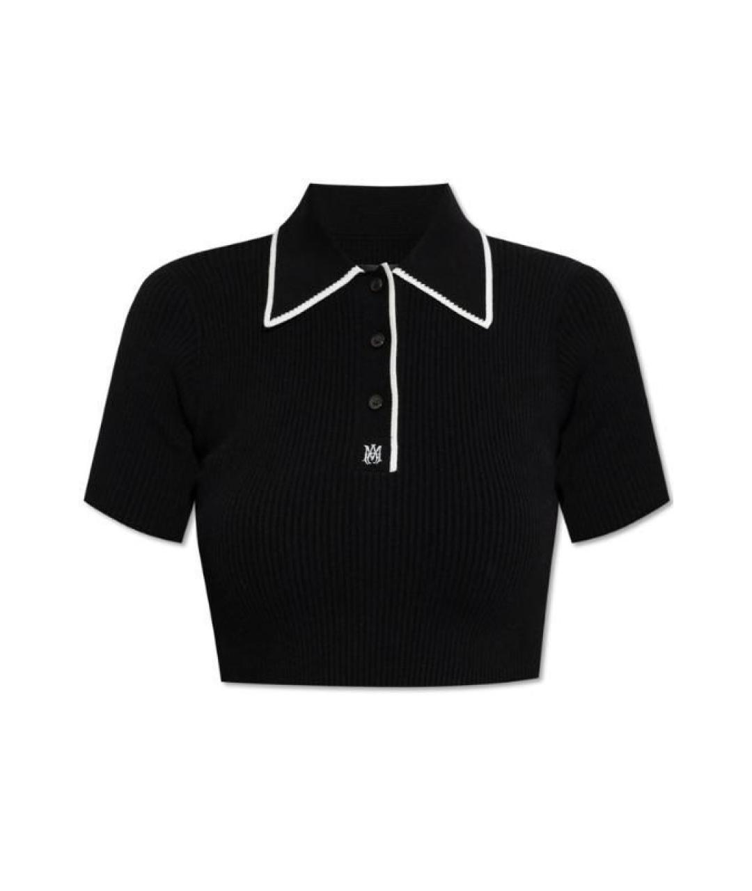 AMIRI Черная вискозная футболка, фото 1