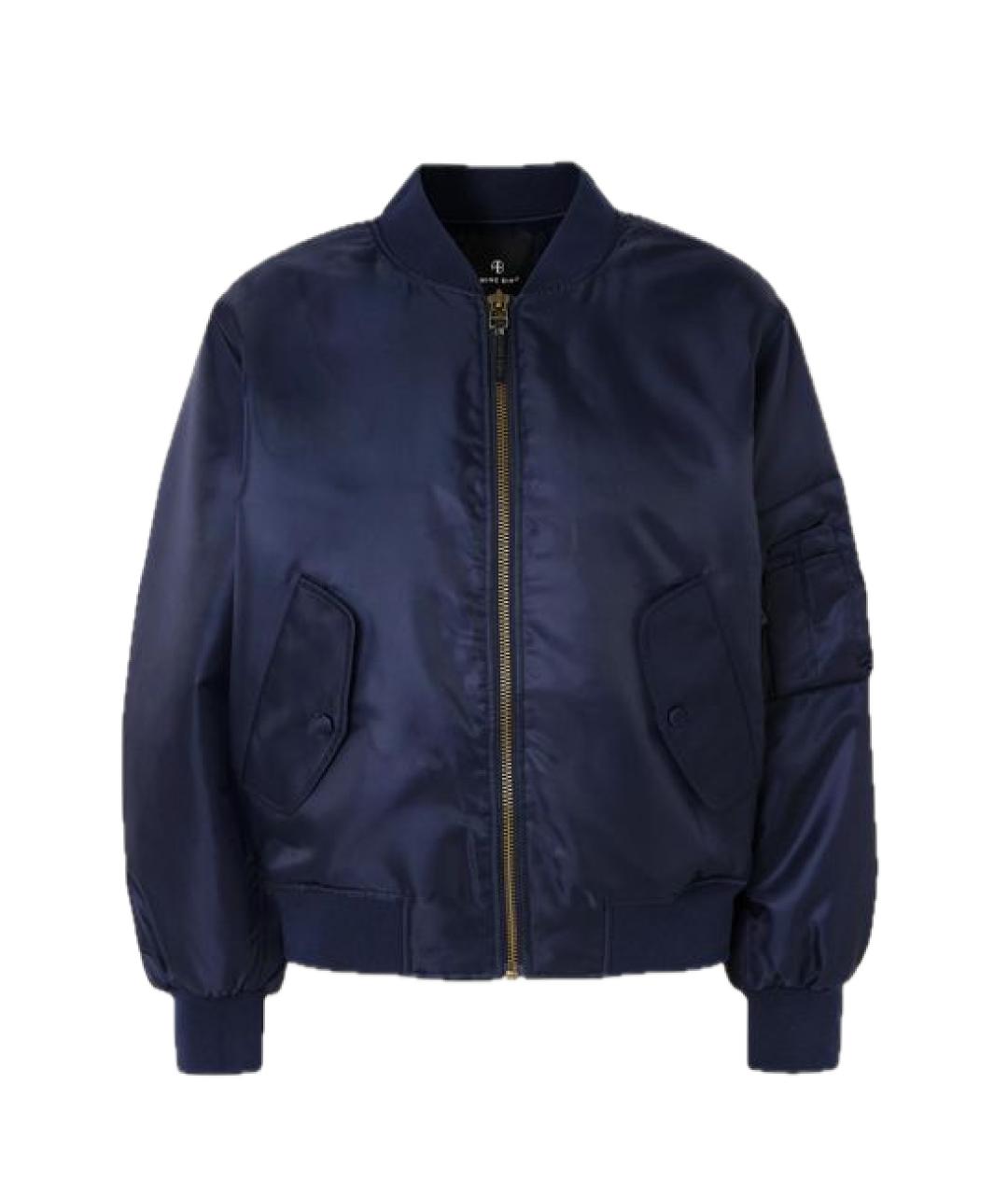 ANINE BING Синяя полиэстеровая куртка, фото 1