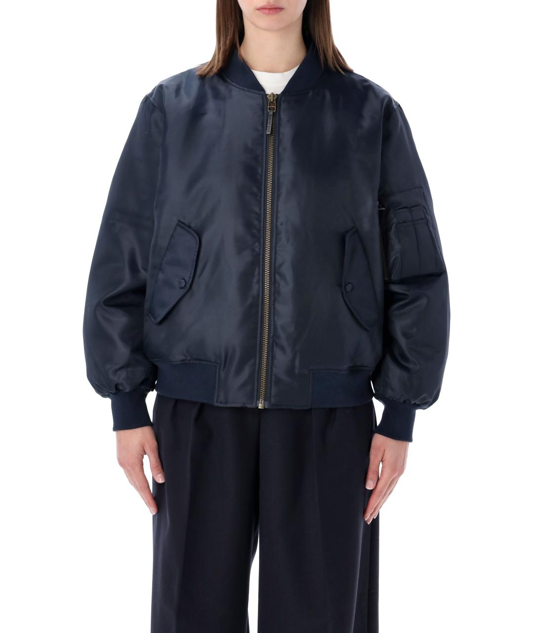 ANINE BING Синяя полиэстеровая куртка, фото 2