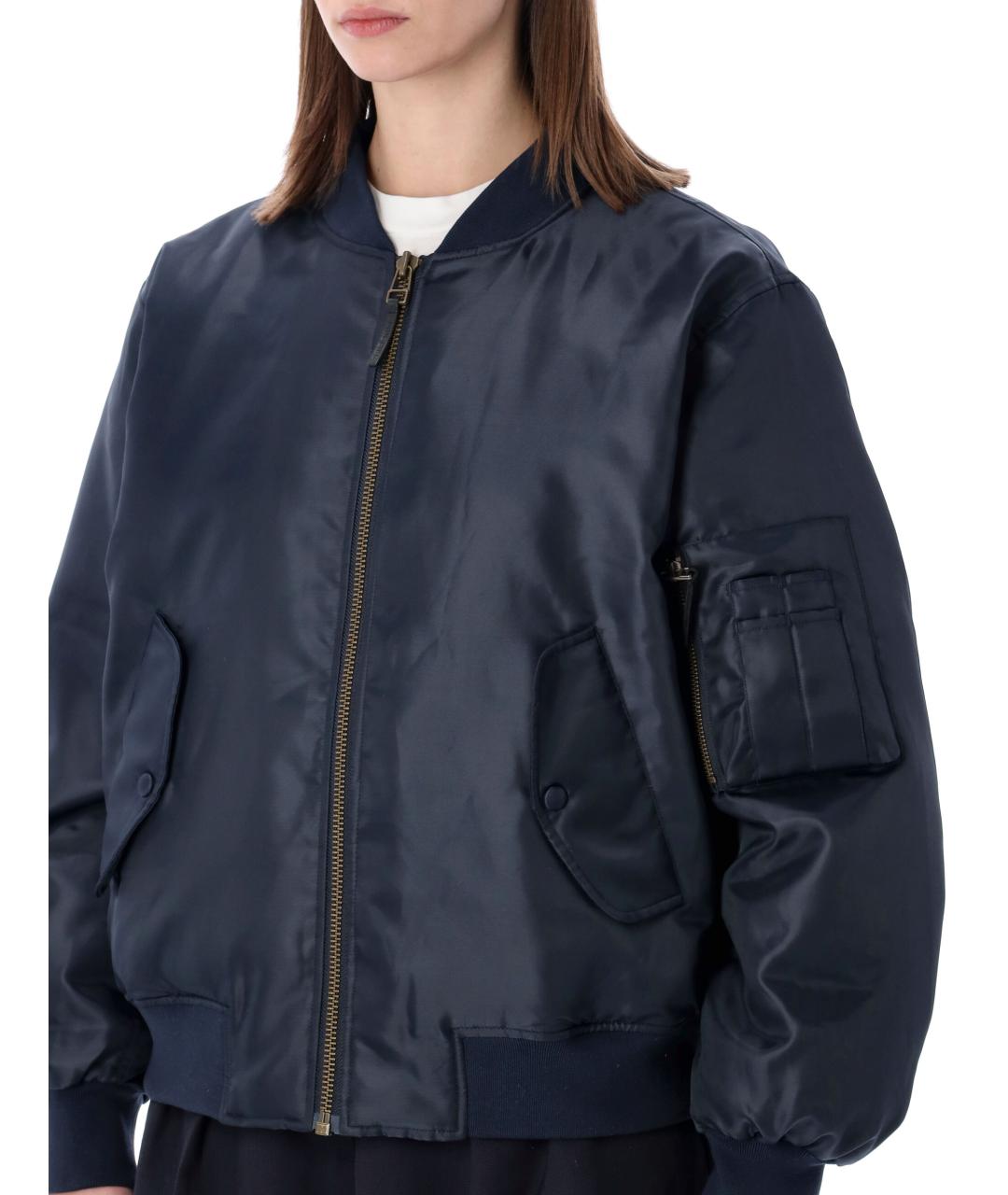 ANINE BING Синяя полиэстеровая куртка, фото 4