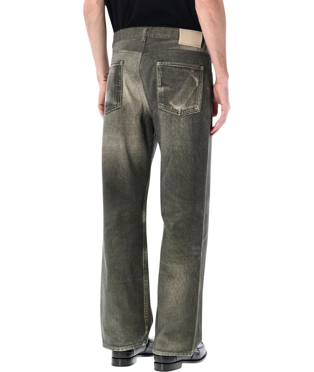 OUR LEGACY Серые хлопковые прямые джинсы, фото 2