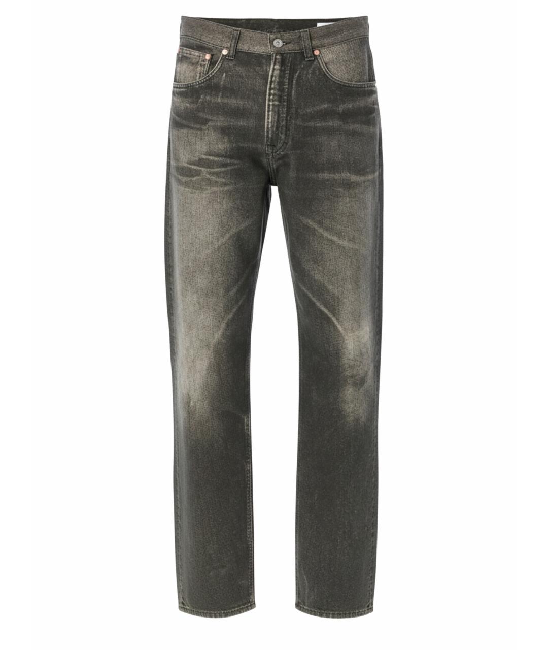 OUR LEGACY Серые хлопковые прямые джинсы, фото 1