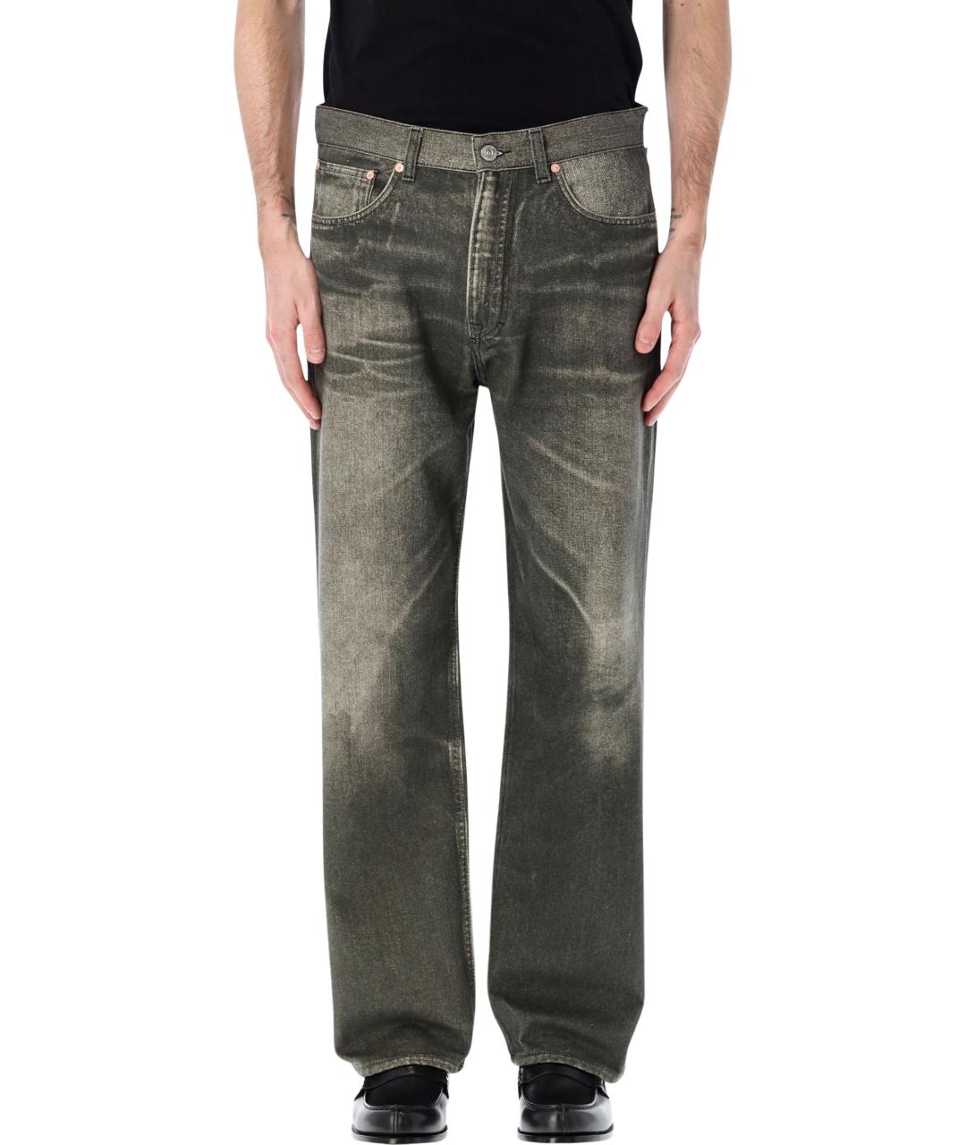 OUR LEGACY Серые хлопковые прямые джинсы, фото 4