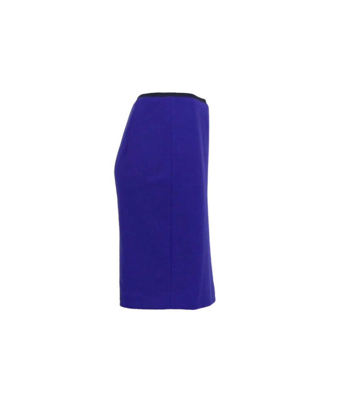 MARC CAIN Синяя шерстяная юбка мини, фото 2