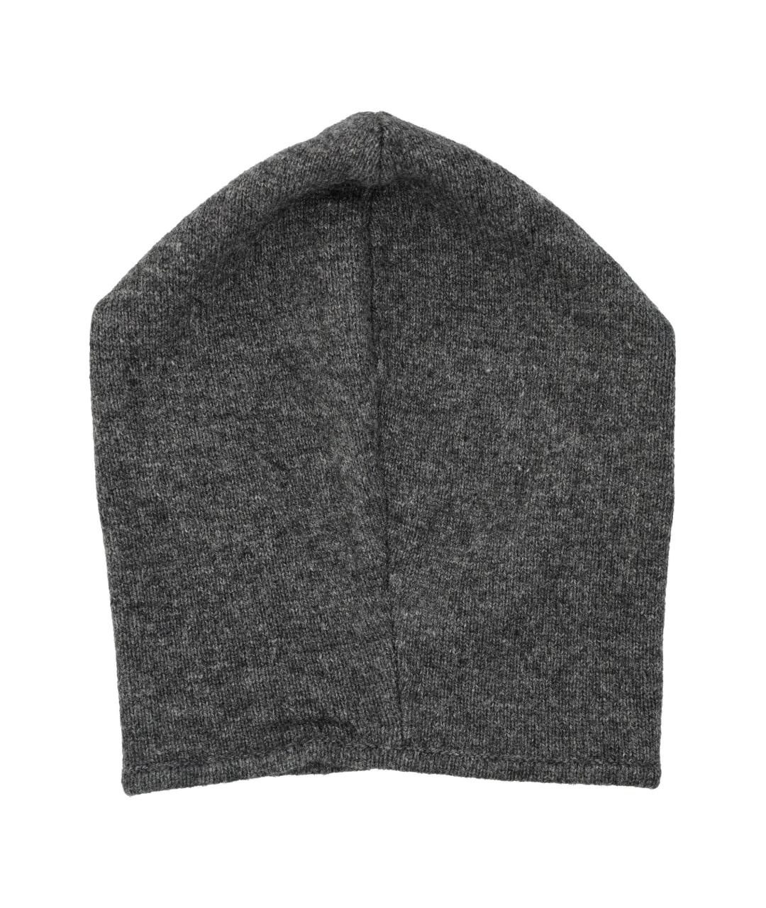 GANNI Серый шерстяной капюшон, фото 2