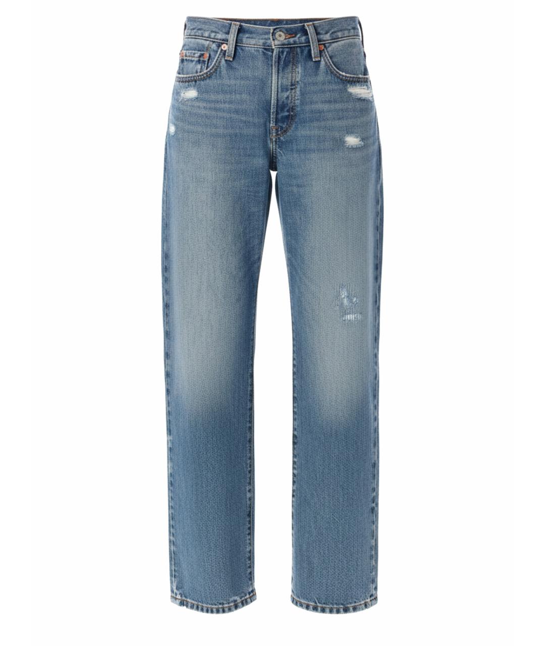 LEVI'S Синие хлопковые прямые джинсы, фото 1