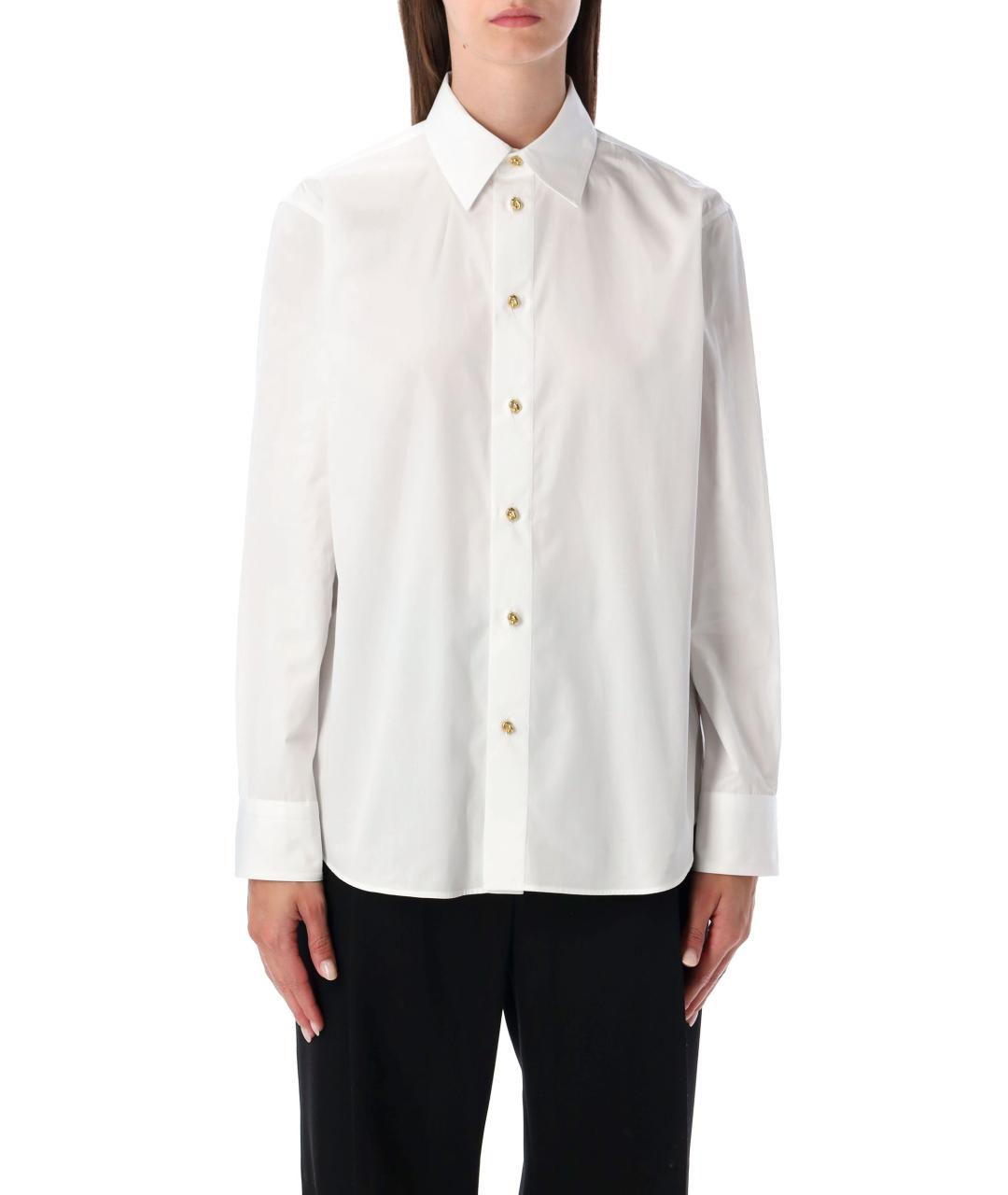 BOTTEGA VENETA Белая хлопковая рубашка, фото 2