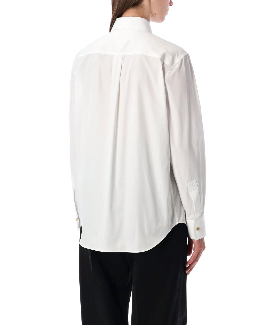 BOTTEGA VENETA Белая хлопковая рубашка, фото 3