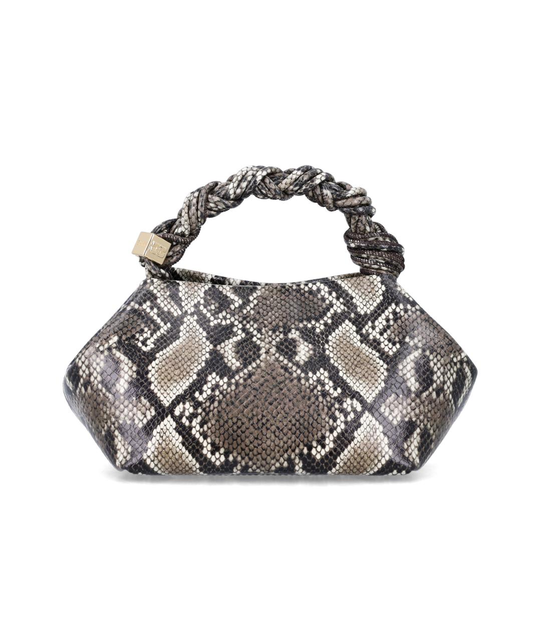 GANNI Мульти кожаная сумка с короткими ручками, фото 3