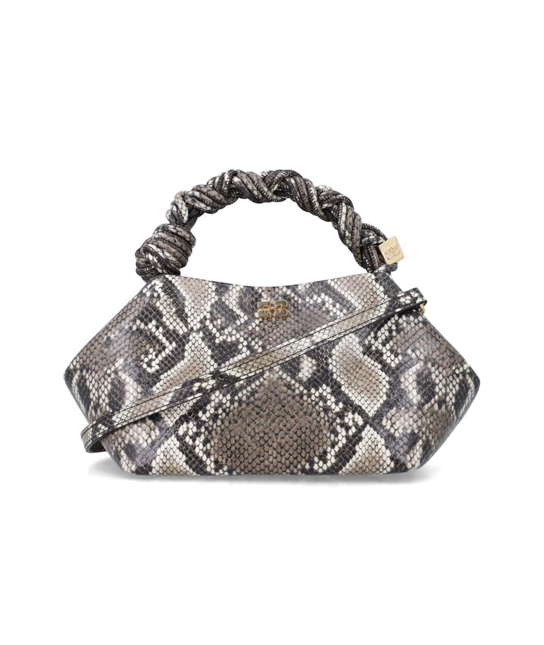 GANNI Мульти кожаная сумка с короткими ручками, фото 1