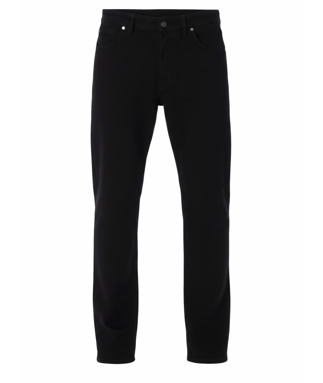 STONE ISLAND Черные хлопковые прямые джинсы, фото 1