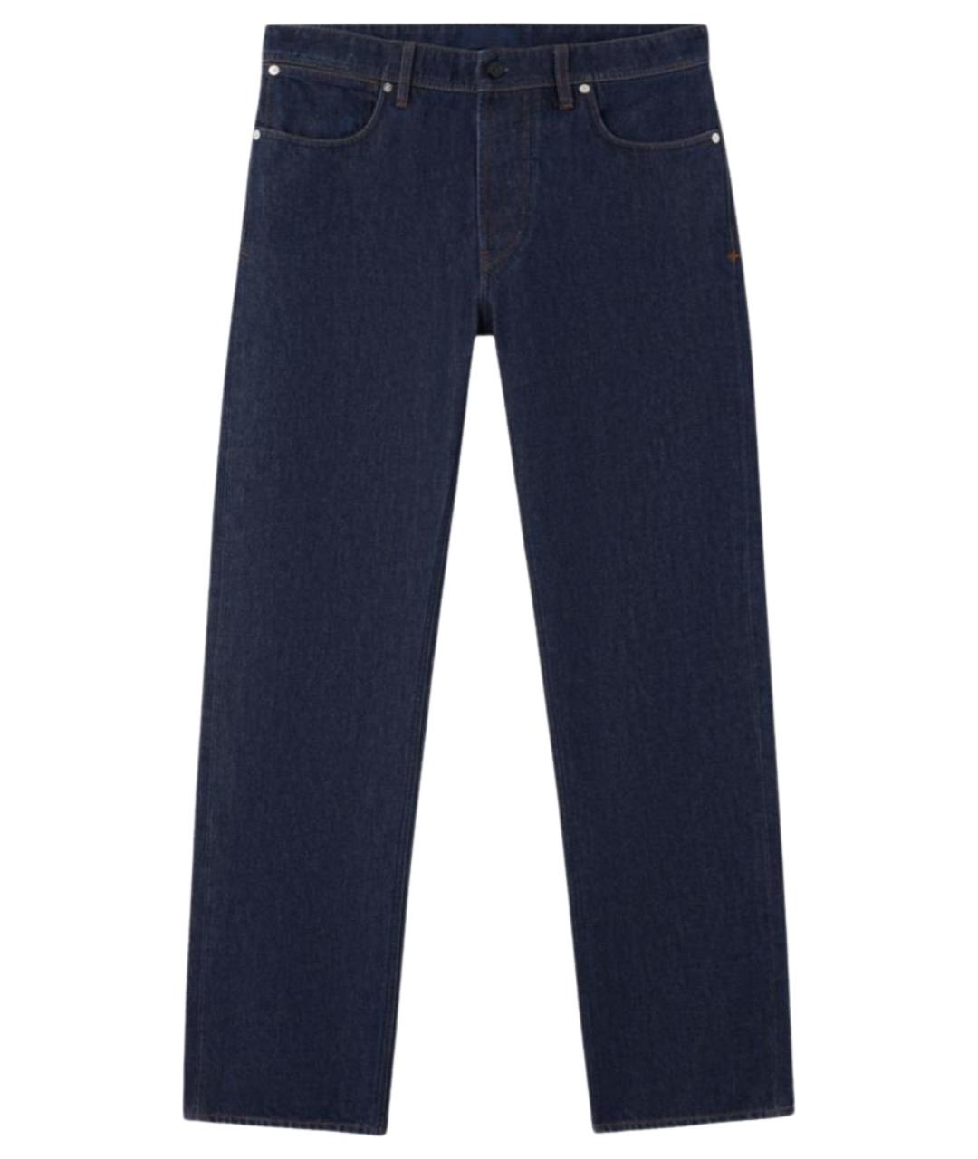 STONE ISLAND Синие хлопковые прямые джинсы, фото 1