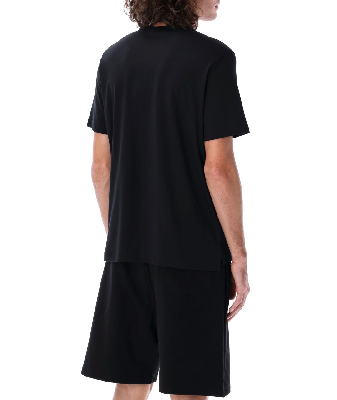 DIESEL Черная хлопковая футболка, фото 3