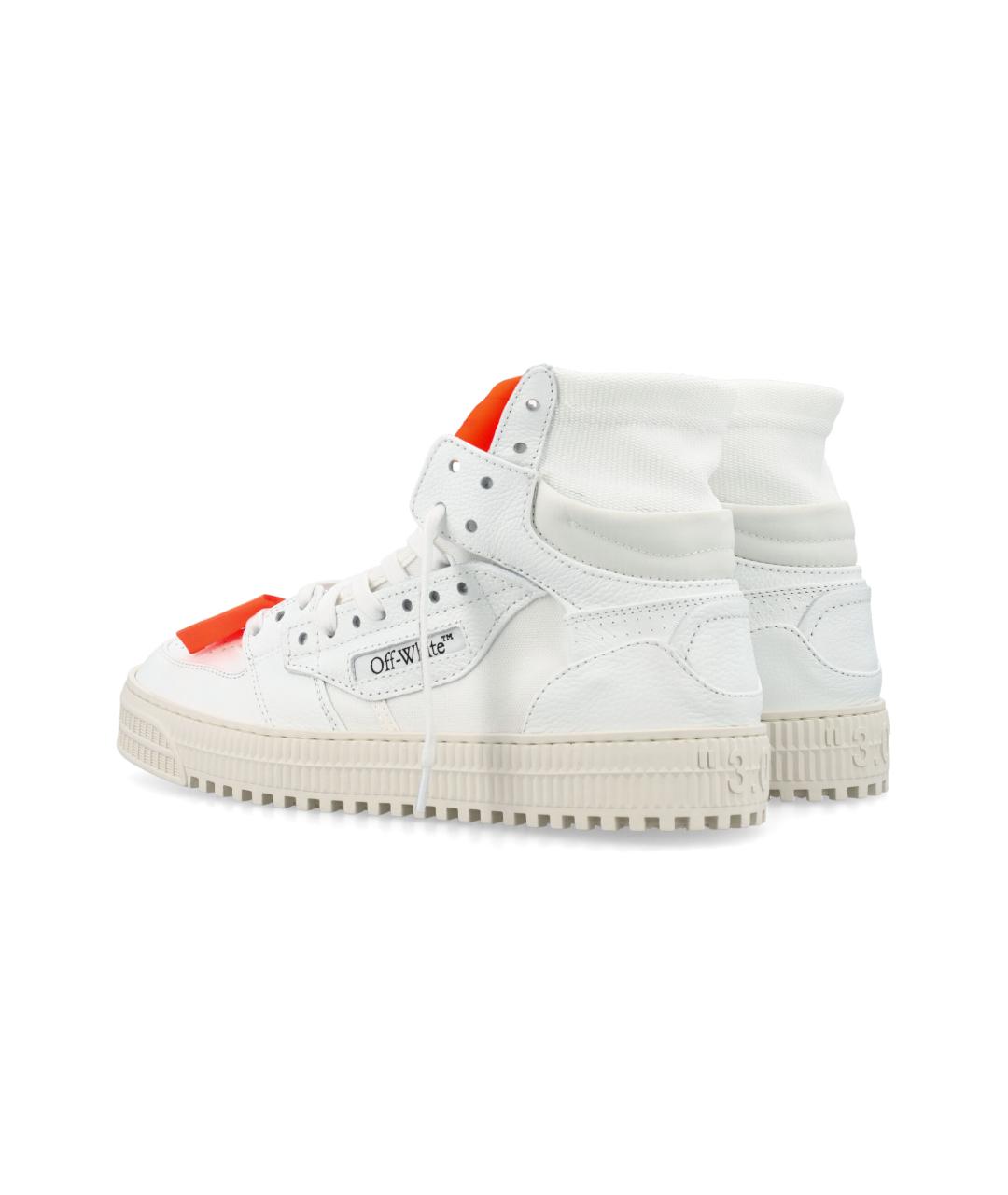 OFF-WHITE Белые синтетические низкие кроссовки / кеды, фото 4