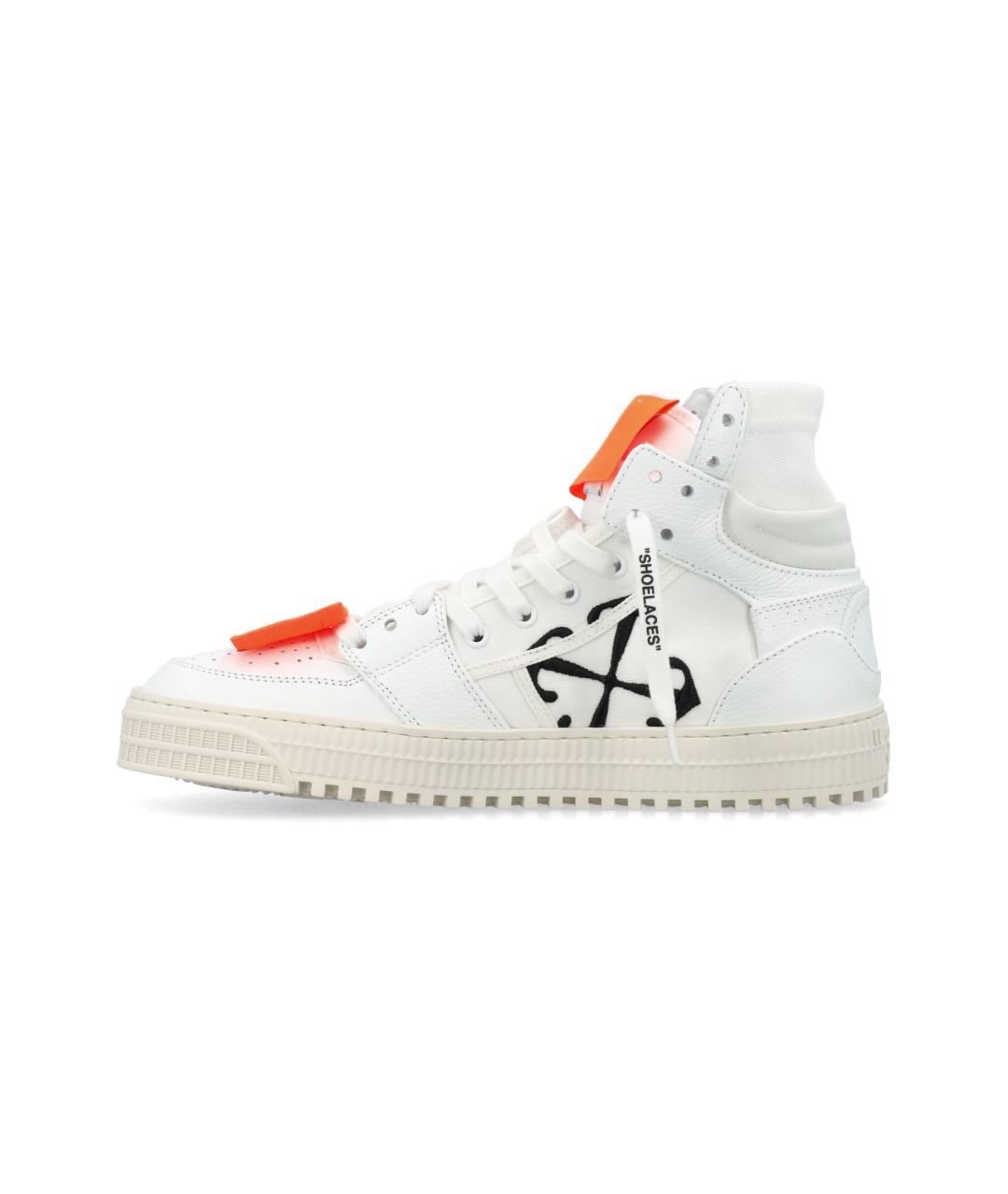 OFF-WHITE Белые синтетические низкие кроссовки / кеды, фото 3
