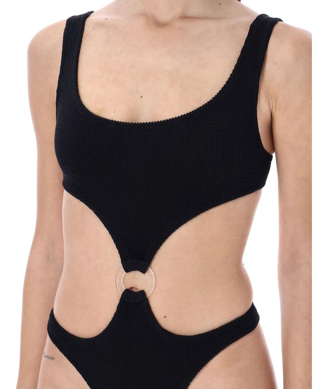 REINA OLGA Черный полиамидовый купальник, фото 3