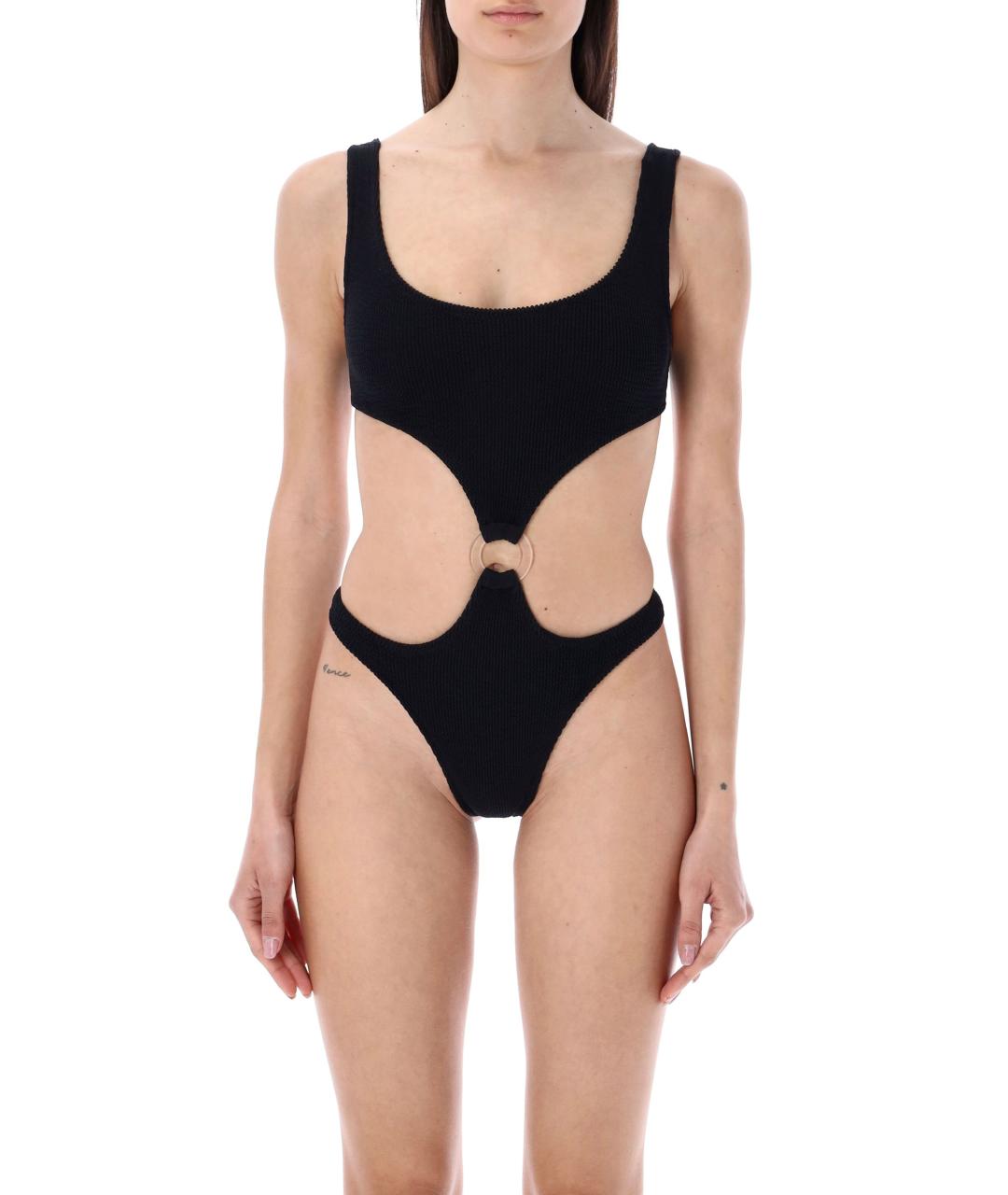 REINA OLGA Черный полиамидовый купальник, фото 1