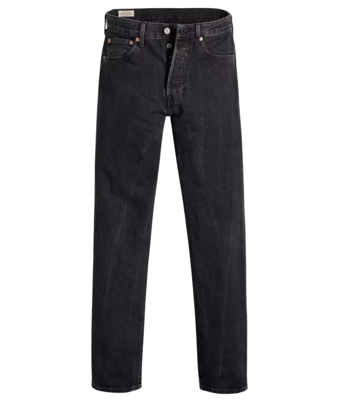 LEVI'S Серые хлопковые прямые джинсы, фото 1