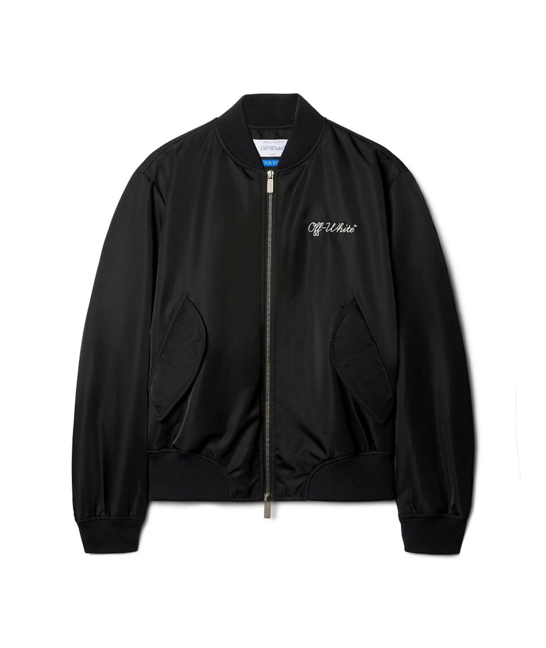 OFF-WHITE Черная полиамидовая куртка, фото 1