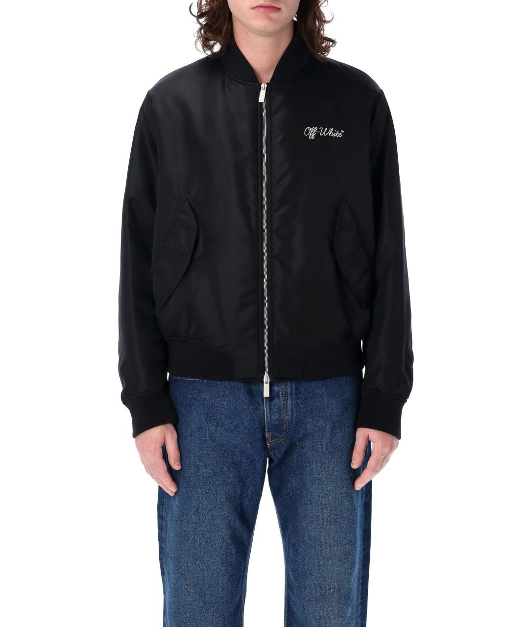 OFF-WHITE Черная полиамидовая куртка, фото 4