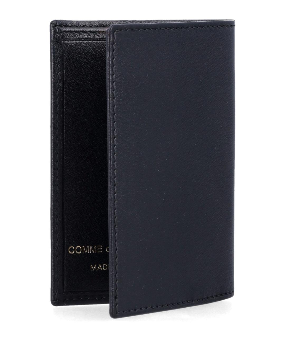 COMME DES GARÇONS WALLET Черный кожаный кардхолдер, фото 2