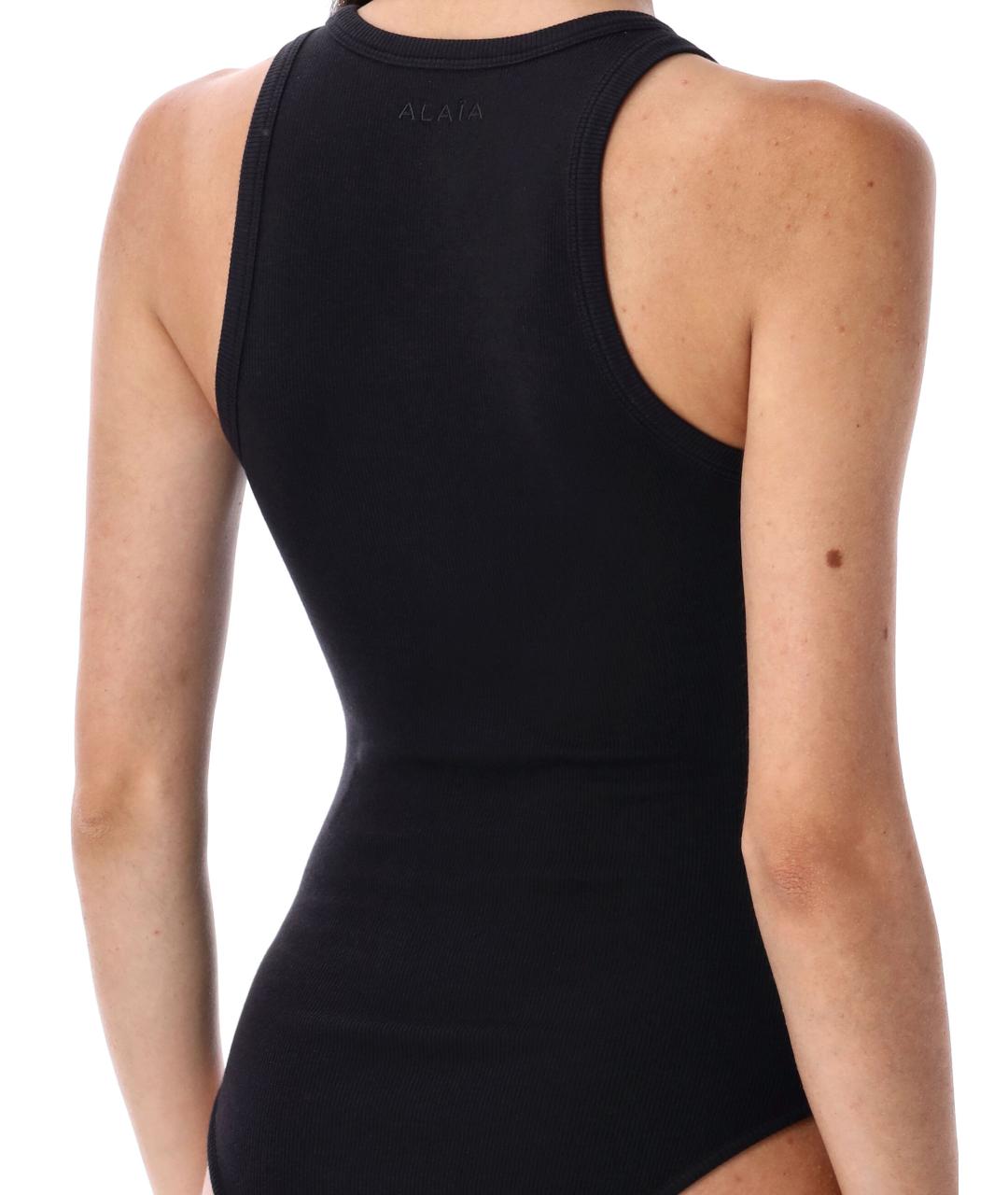 ALAIA Черная хлопковая майка, фото 4
