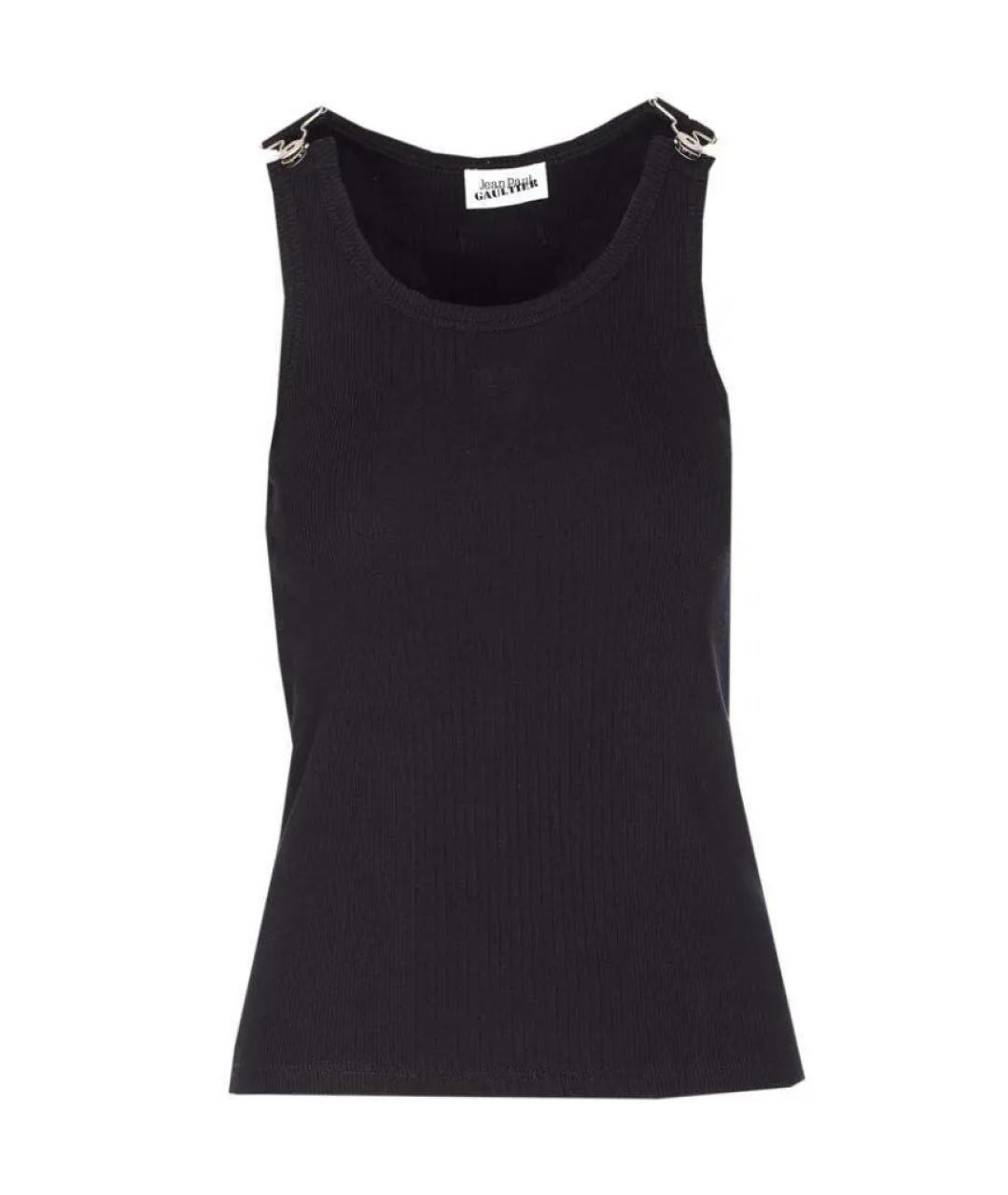 JEAN PAUL GAULTIER Черная хлопковая майка, фото 1