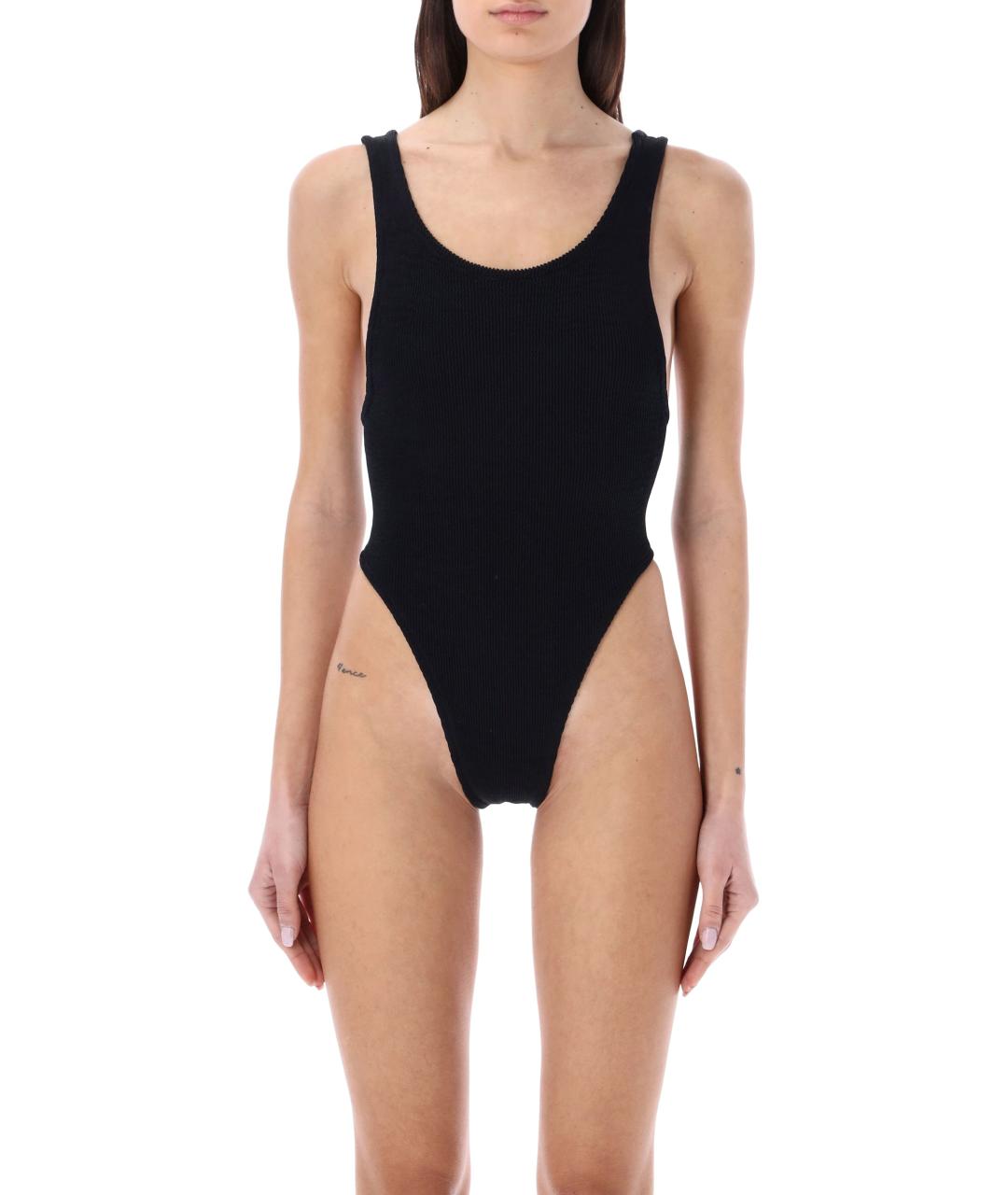 REINA OLGA Черный полиамидовый купальник, фото 4