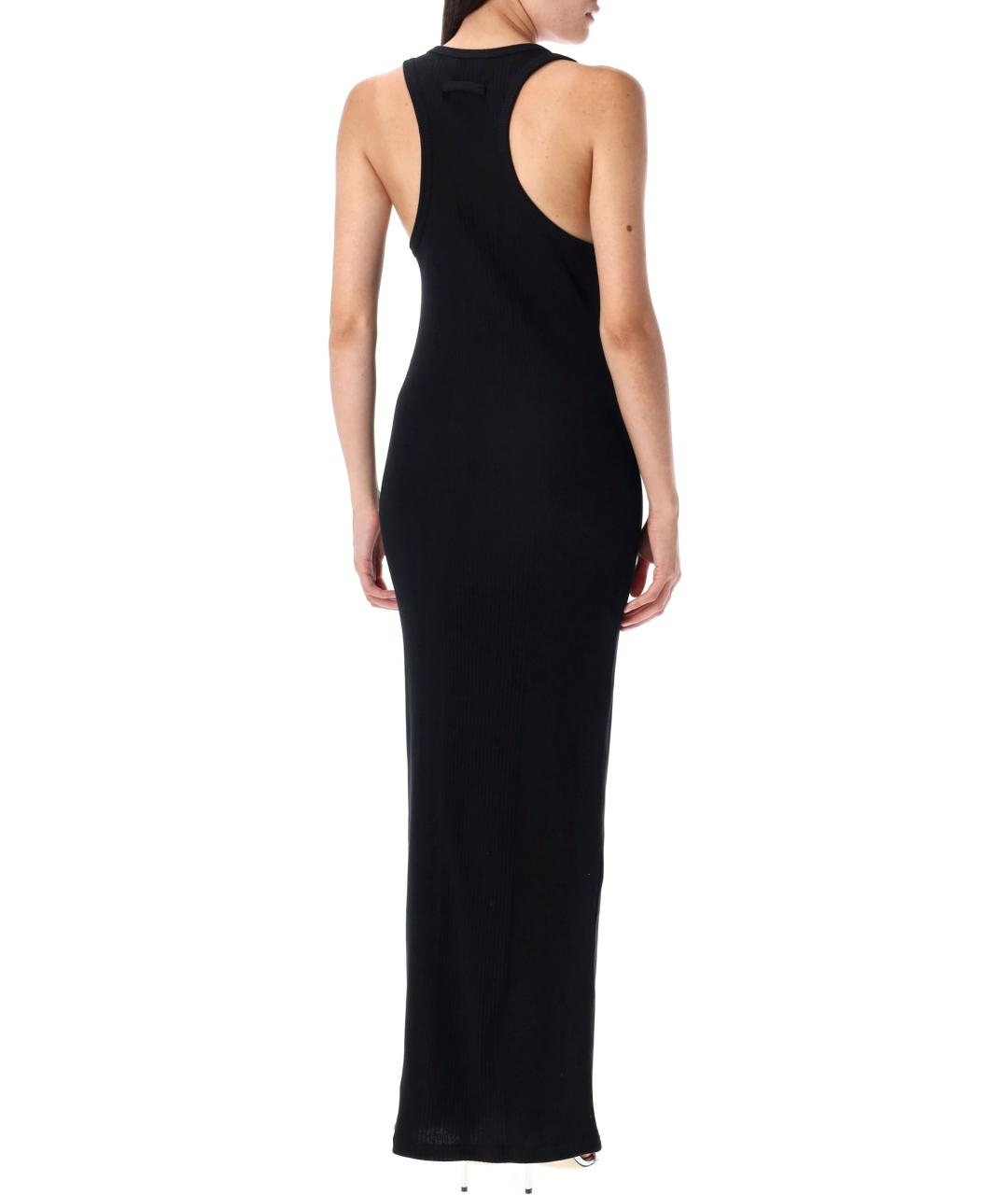 JEAN PAUL GAULTIER Черное хлопковое коктейльное платье, фото 2