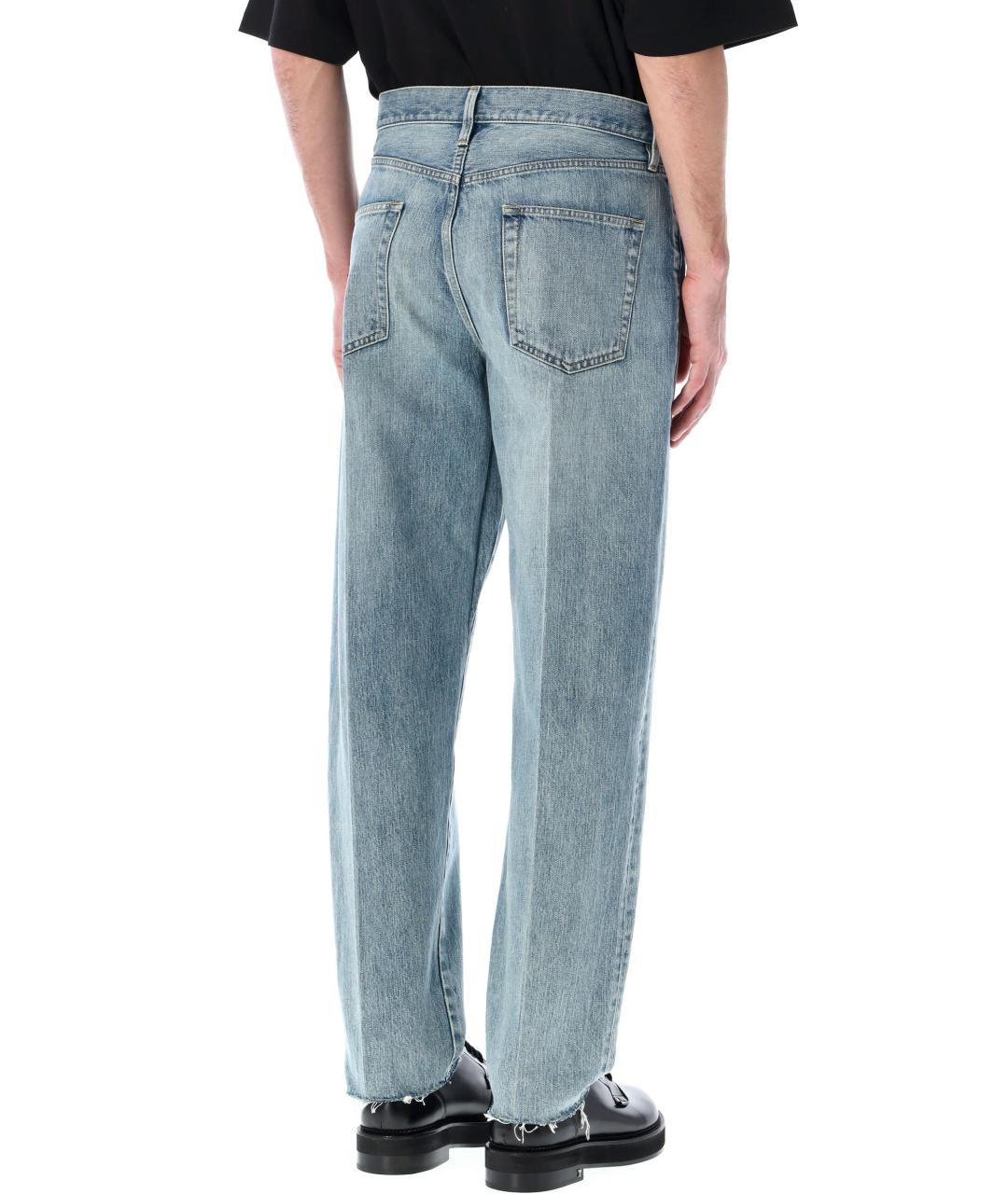 FEAR OF GOD Голубые хлопковые прямые джинсы, фото 2