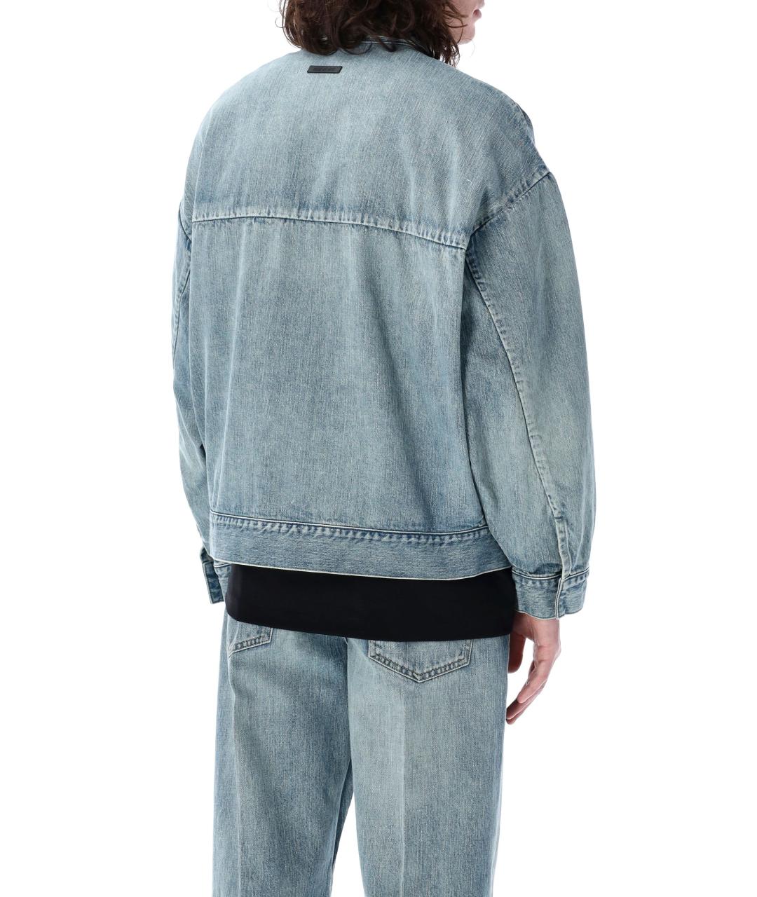 FEAR OF GOD Голубая деним куртка, фото 2