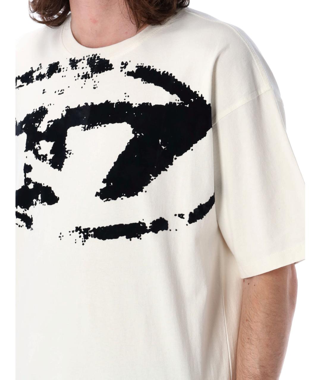 DIESEL Белая хлопковая футболка, фото 3