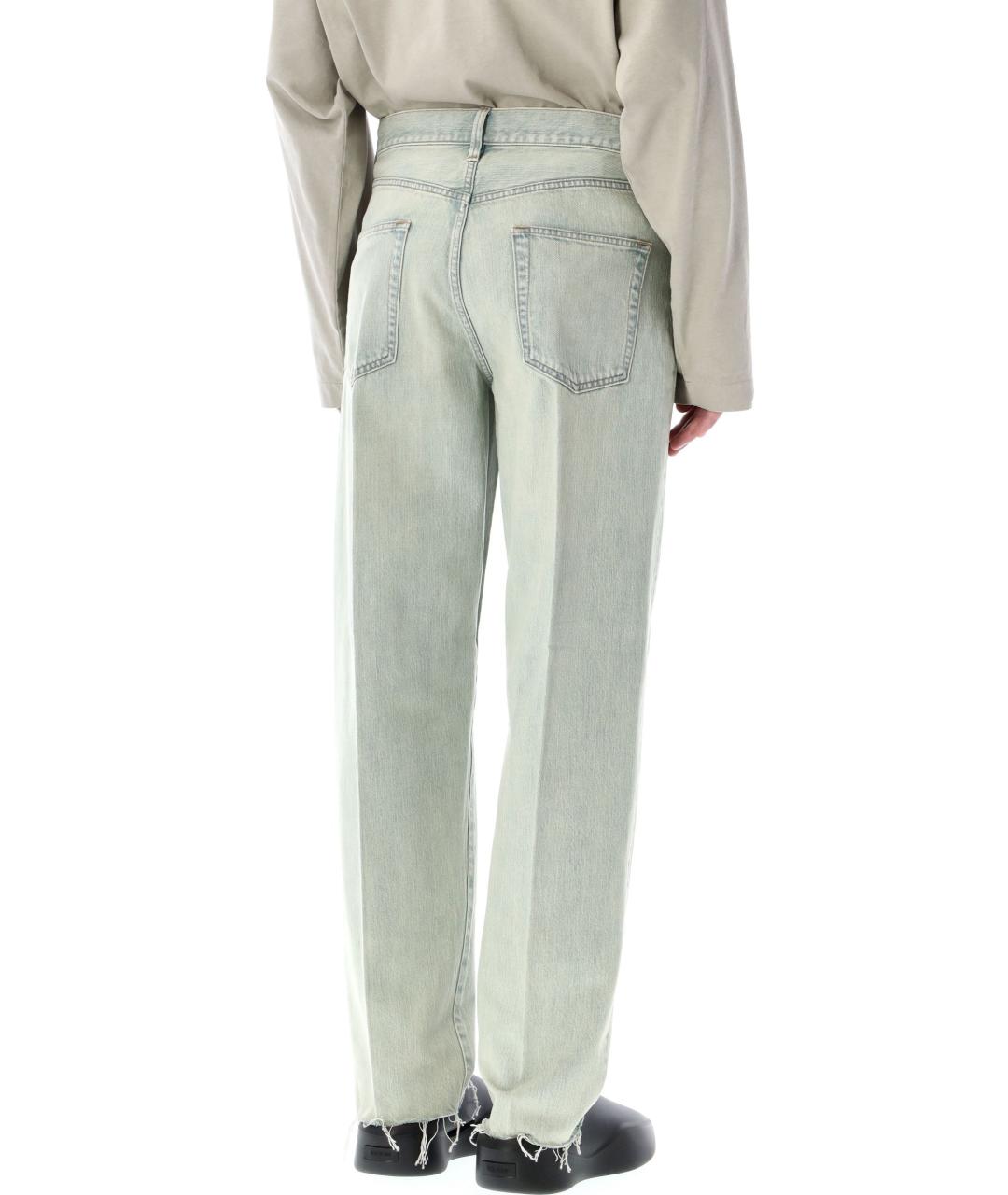 FEAR OF GOD Голубые хлопковые прямые джинсы, фото 3