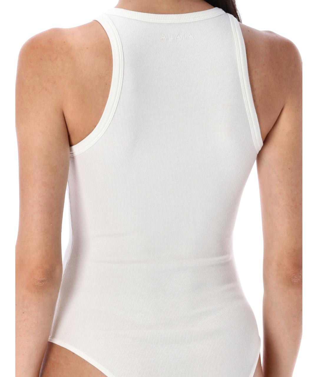 ALAIA Белая хлопковая майка, фото 4