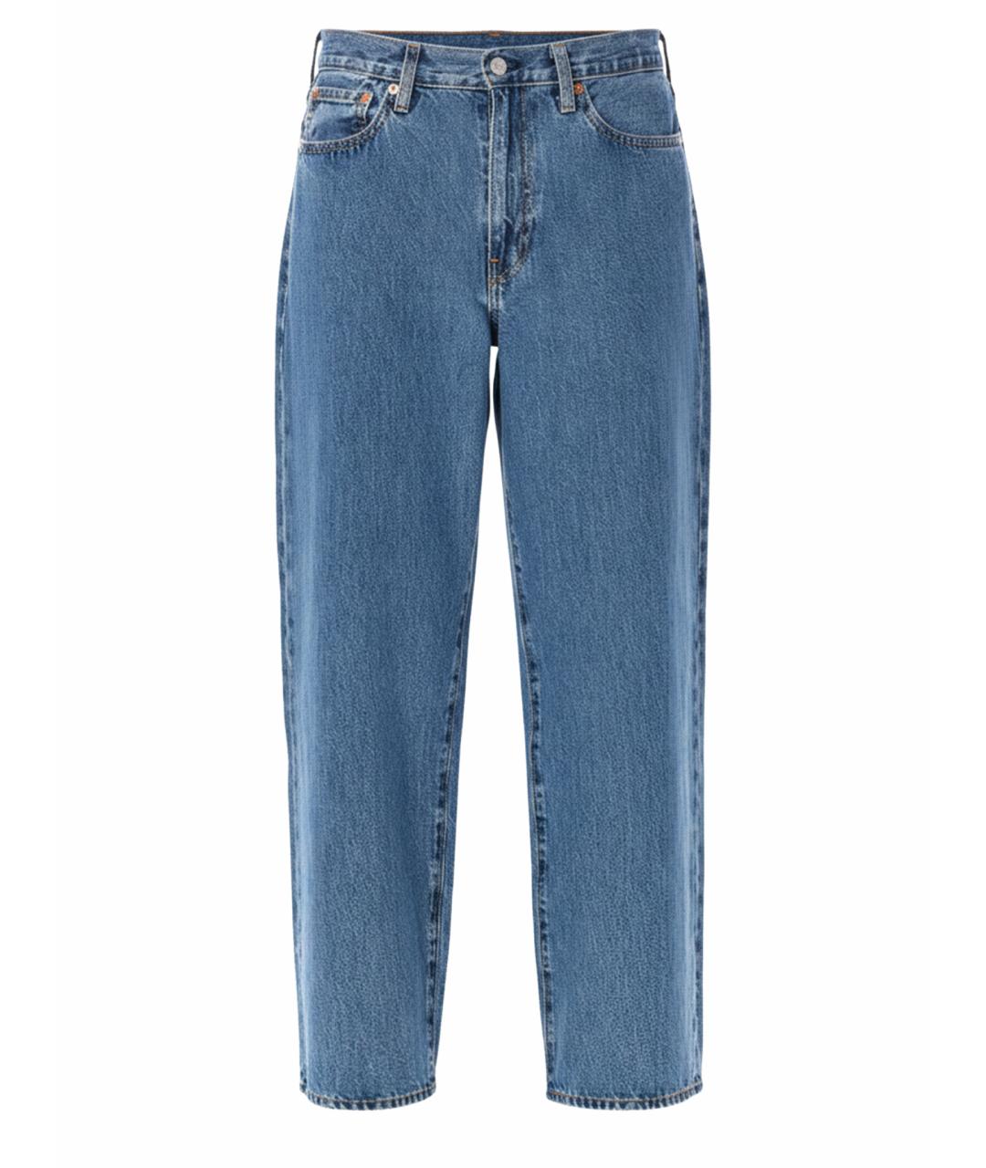 LEVI'S Синие хлопковые прямые джинсы, фото 1