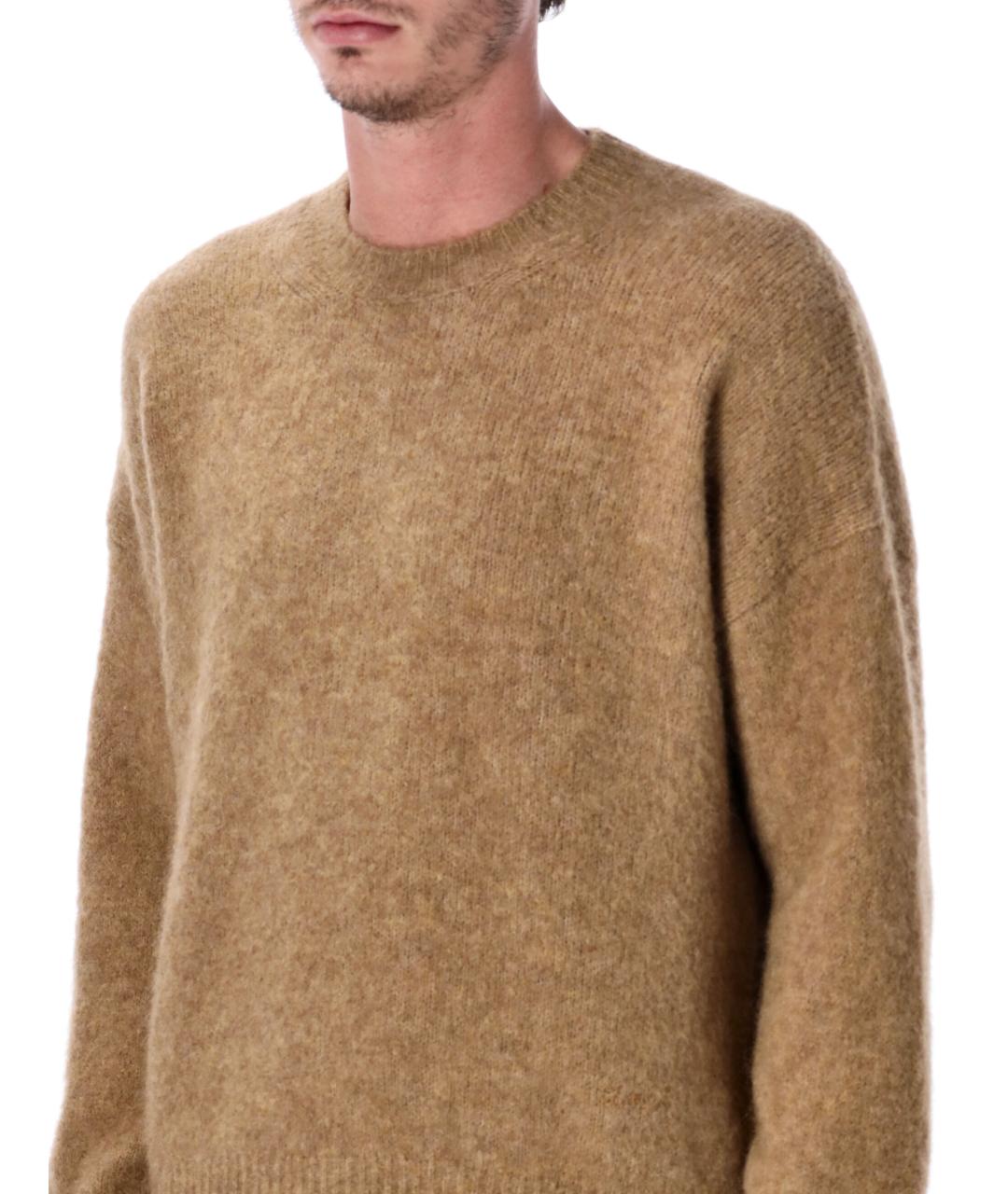 Ami Paris Коричневый шерстяной джемпер / свитер, фото 3